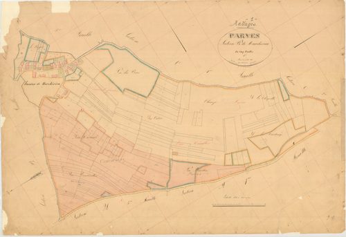 Nattages (Parves et Nattages, Ain, France ; ancienne commune) - 3 P 7774 - 3 P 7774 -  Feuille 1  (1836-1872)