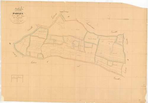 Nattages (Parves et Nattages, Ain, France ; ancienne commune) - 3 P 7787 - 3 P 7787 -  Feuille 5  (1836-1872)