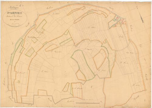 Nattages (Parves et Nattages, Ain, France ; ancienne commune) - 3 P 7780 - 3 P 7780 -  Feuille 1  (1836-1872)