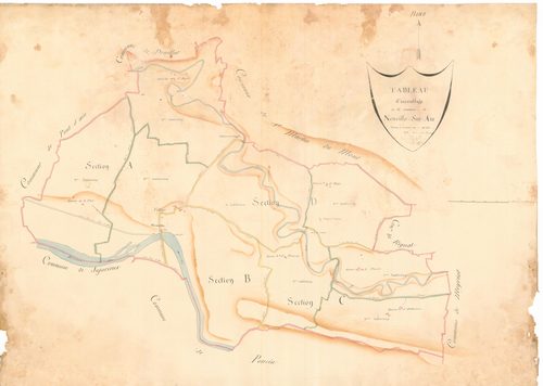 Neuville-sur-Ain - 3 P 10074-1 - 3 P 10074-1 -  Tableau d'assemblage  (1808)