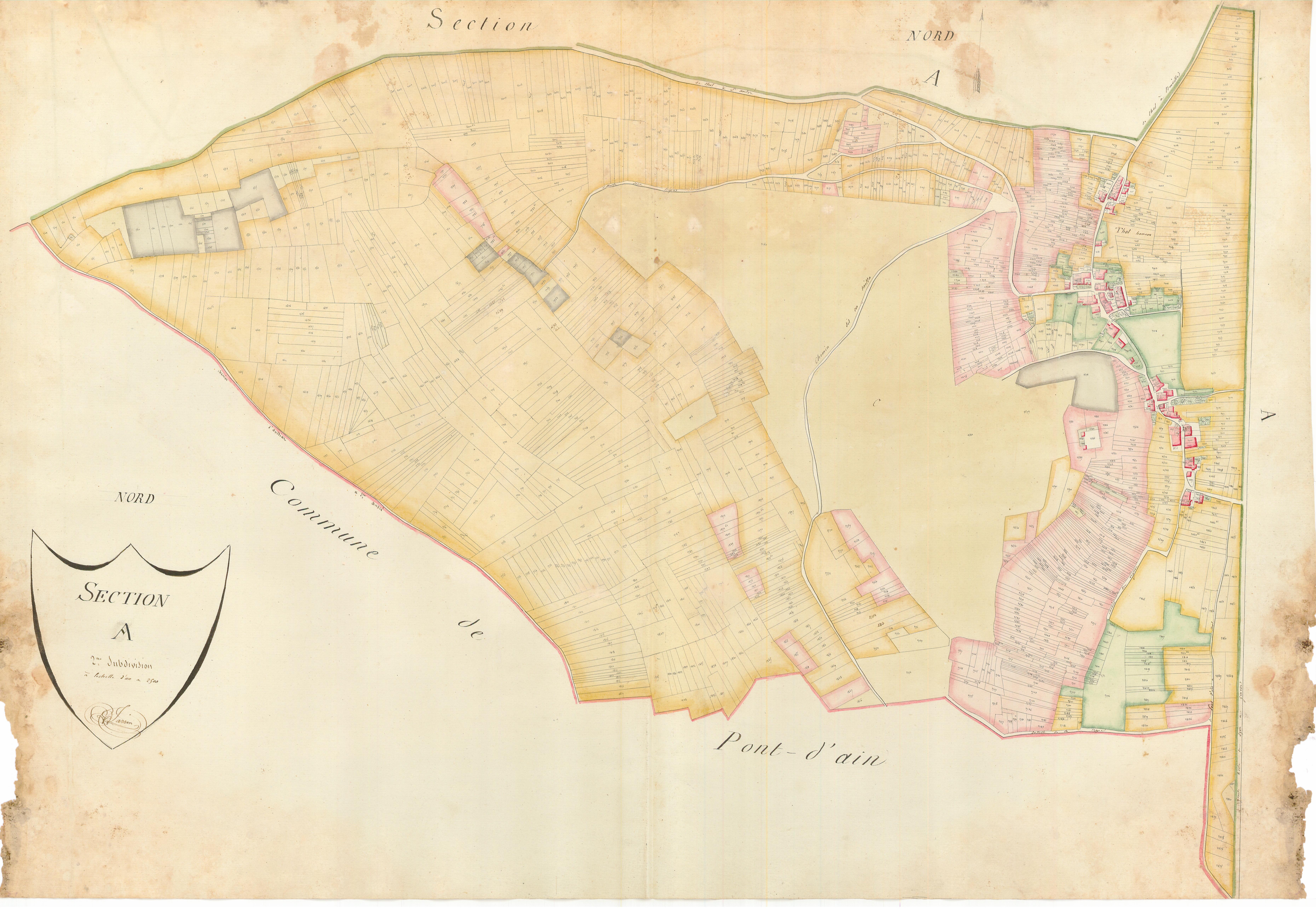 Neuville-sur-Ain - 3 P 10074-3 - 3 P 10074-3 -  Feuille 2  (1808)