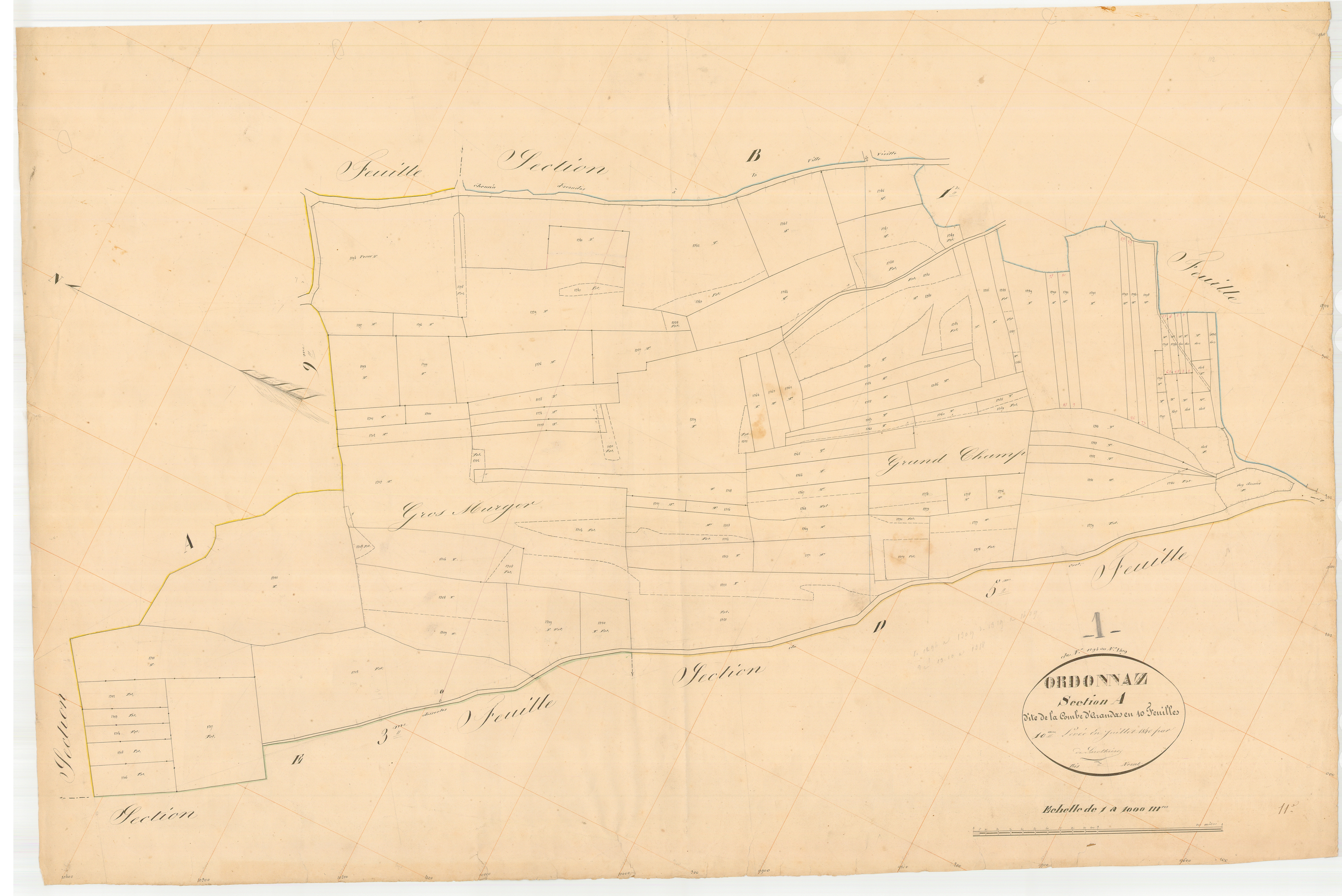 Ordonnaz - 3 P 7695 - 3 P 7695 - Feuille 10 (1840)
