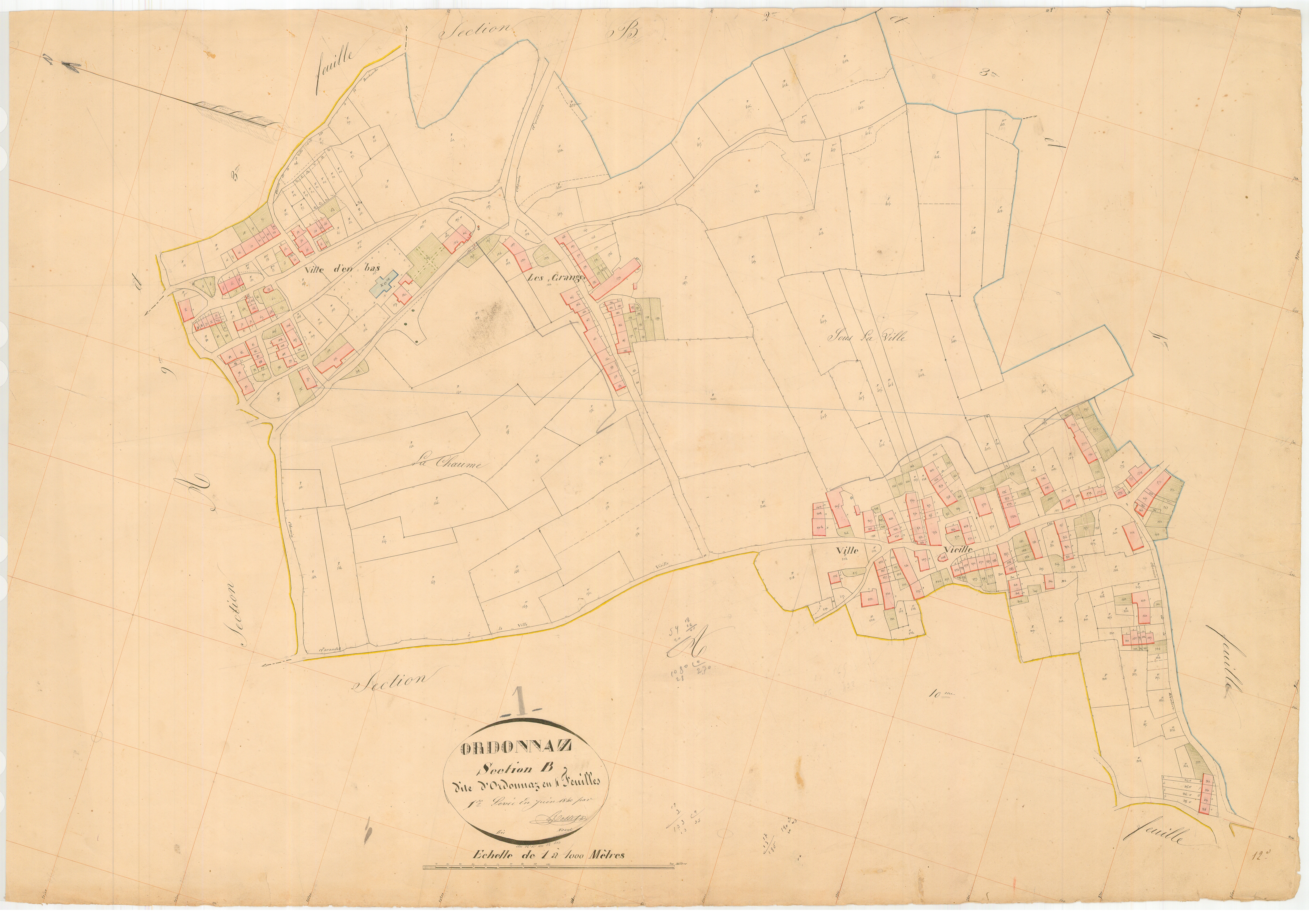 Ordonnaz - 3 P 7696 - 3 P 7696 - Feuille 1 (1840)