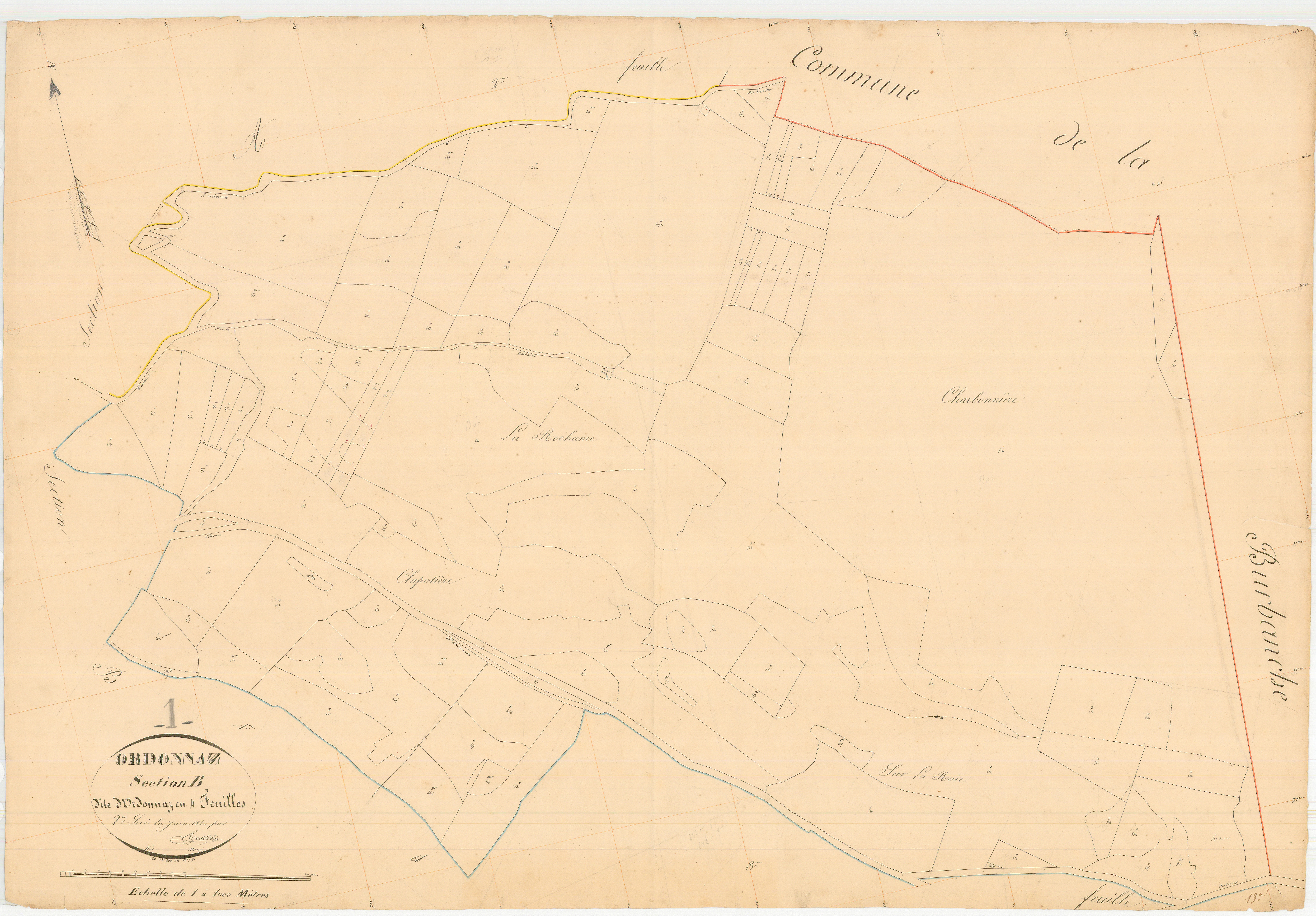 Ordonnaz - 3 P 7697 - 3 P 7697 - Feuille 2 (1840)