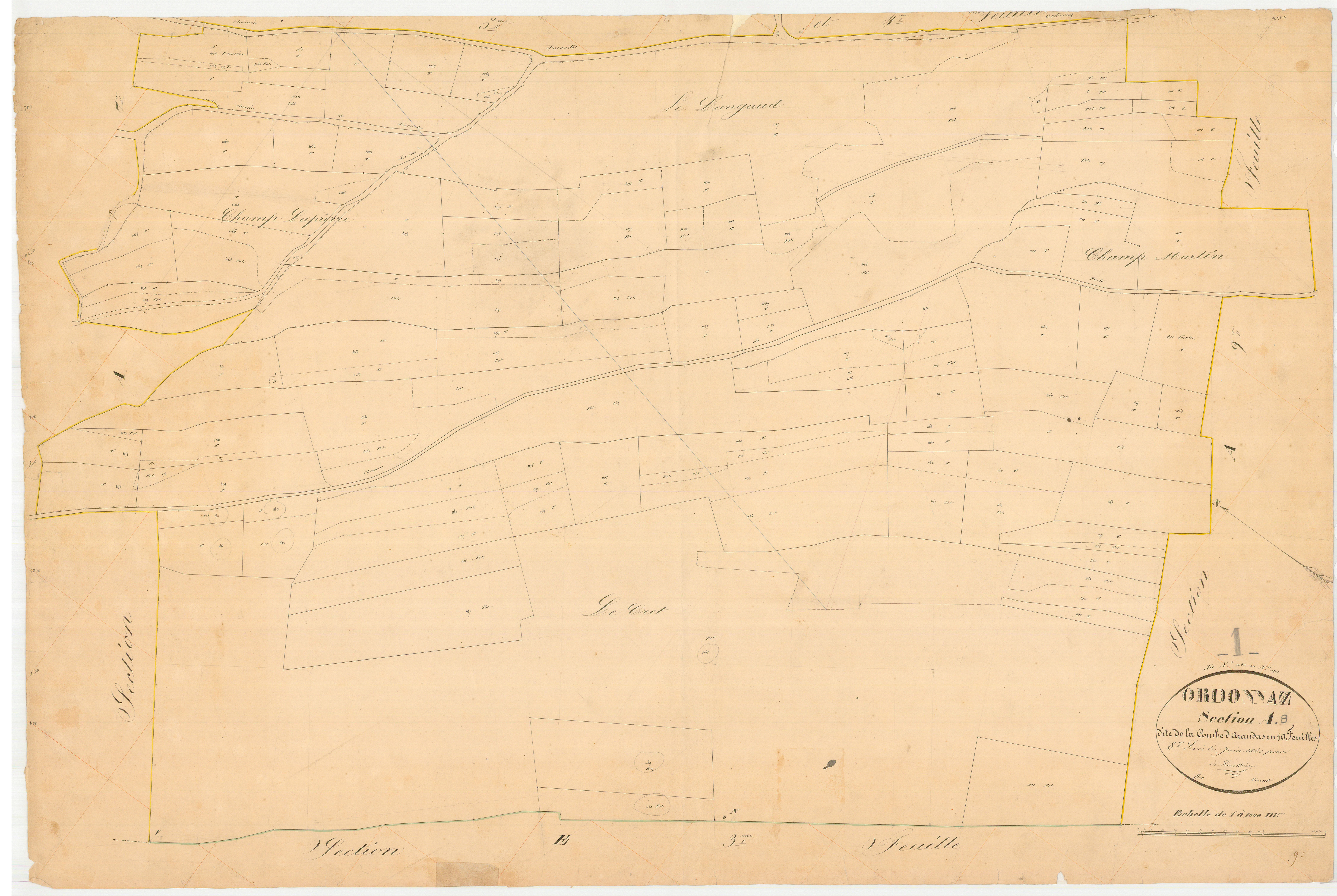 Ordonnaz - 3 P 7693 - 3 P 7693 - Feuille 8 (1840)