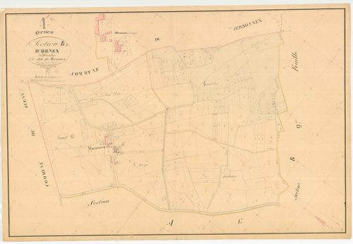 Ornex - 3 P 7718 - 3 P 7718 -  Feuille 1  (1845)