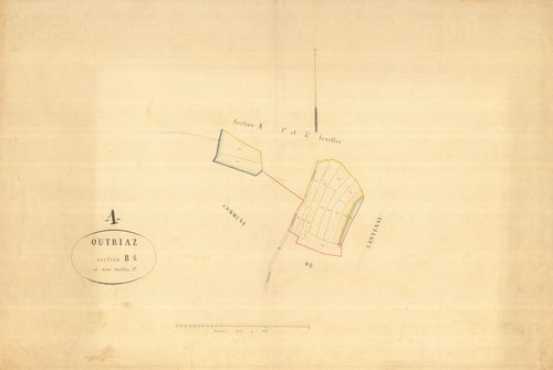 Outriaz - 3 P 7723 - 3 P 7723 -  Feuille 1  (1873)