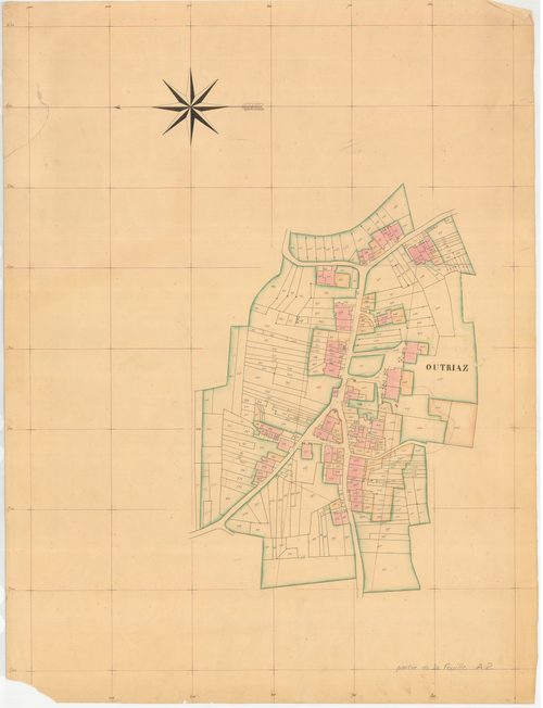 Outriaz - 3 P 6810 - 3 P 6810 -  Feuille 6  (1837-1873)