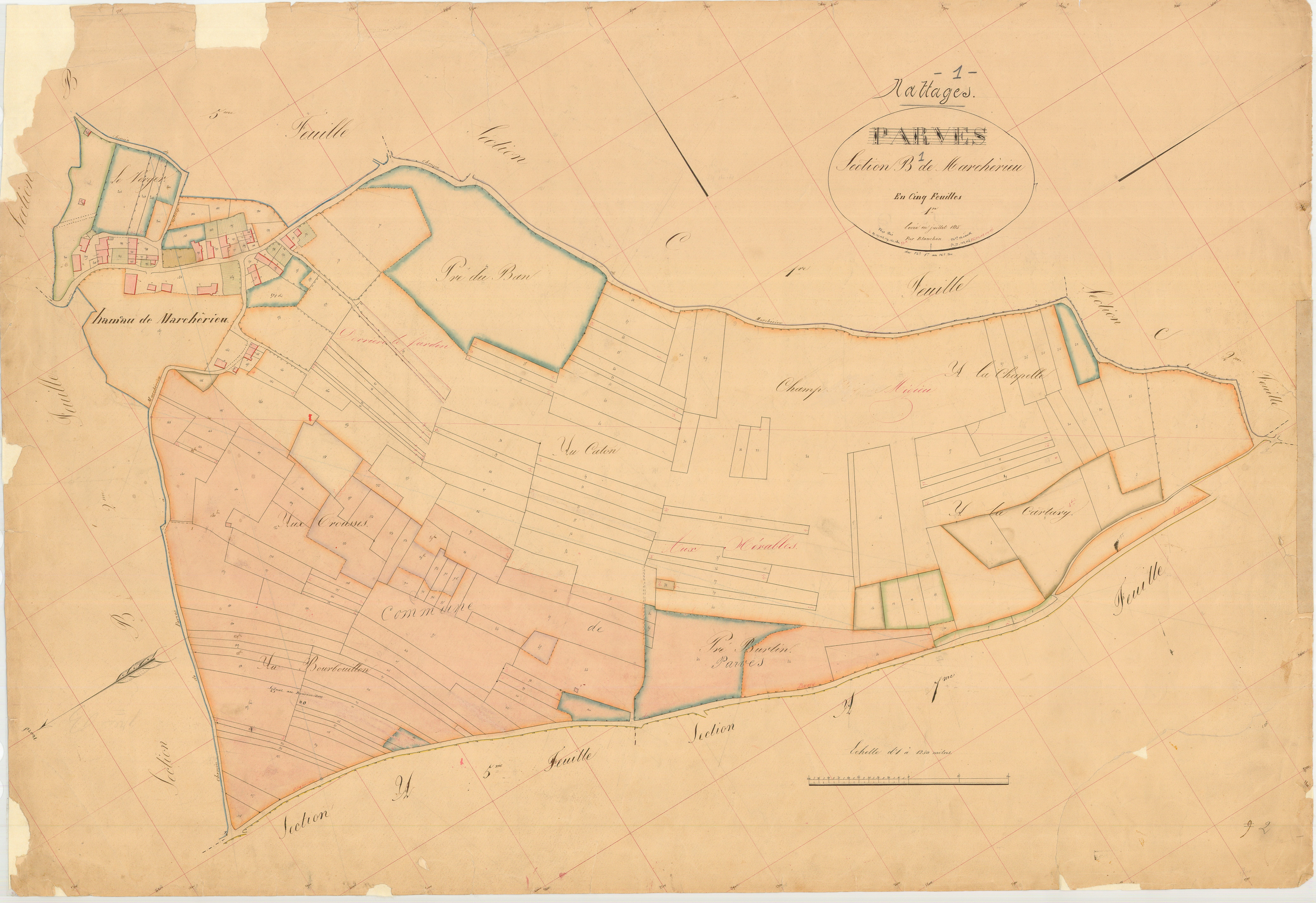 Parves - 3 P 7774 - 3 P 7774 - Feuille 1 (1836-1872)