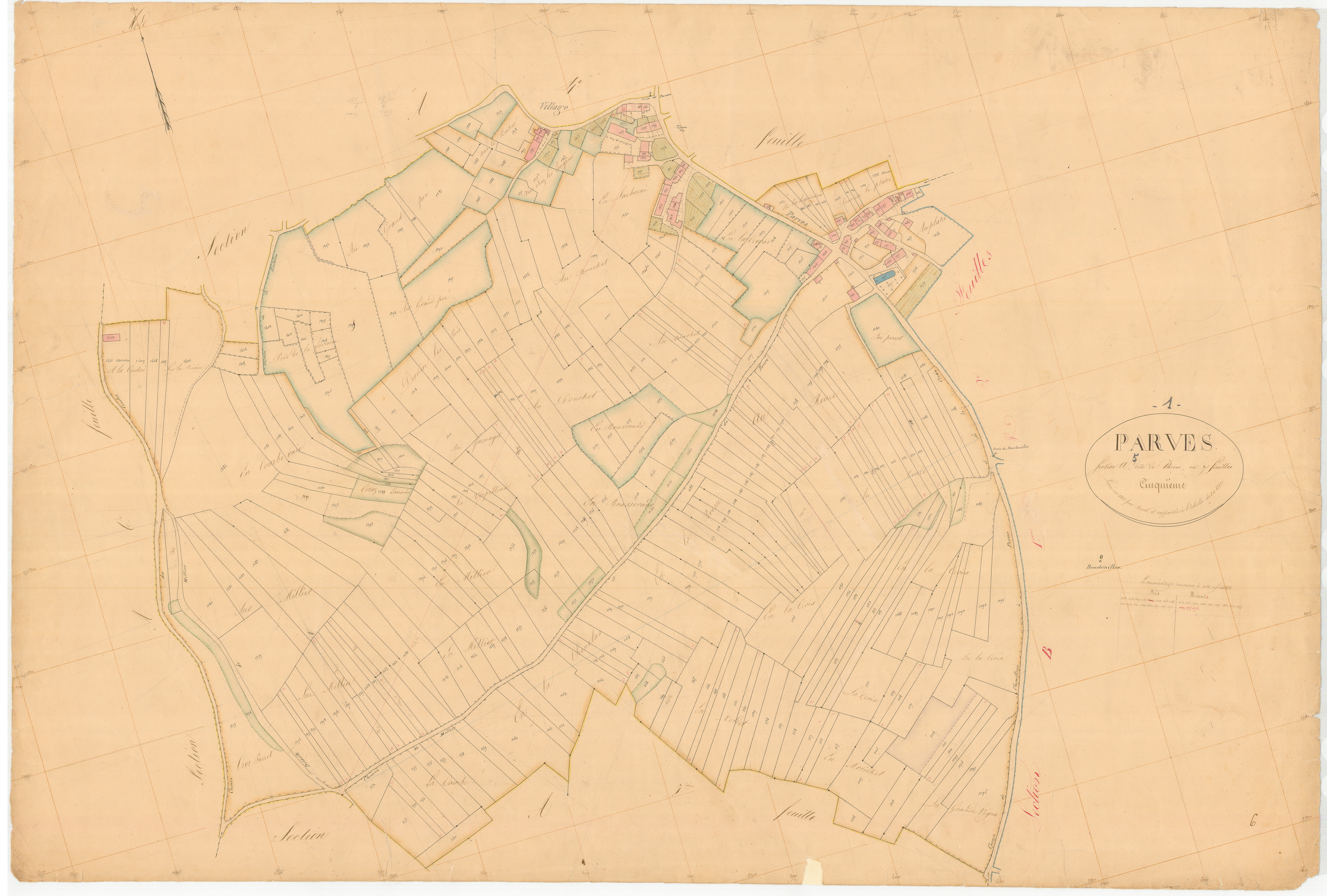 Parves - 3 P 7771 - 3 P 7771 - Feuille 5 (1836)