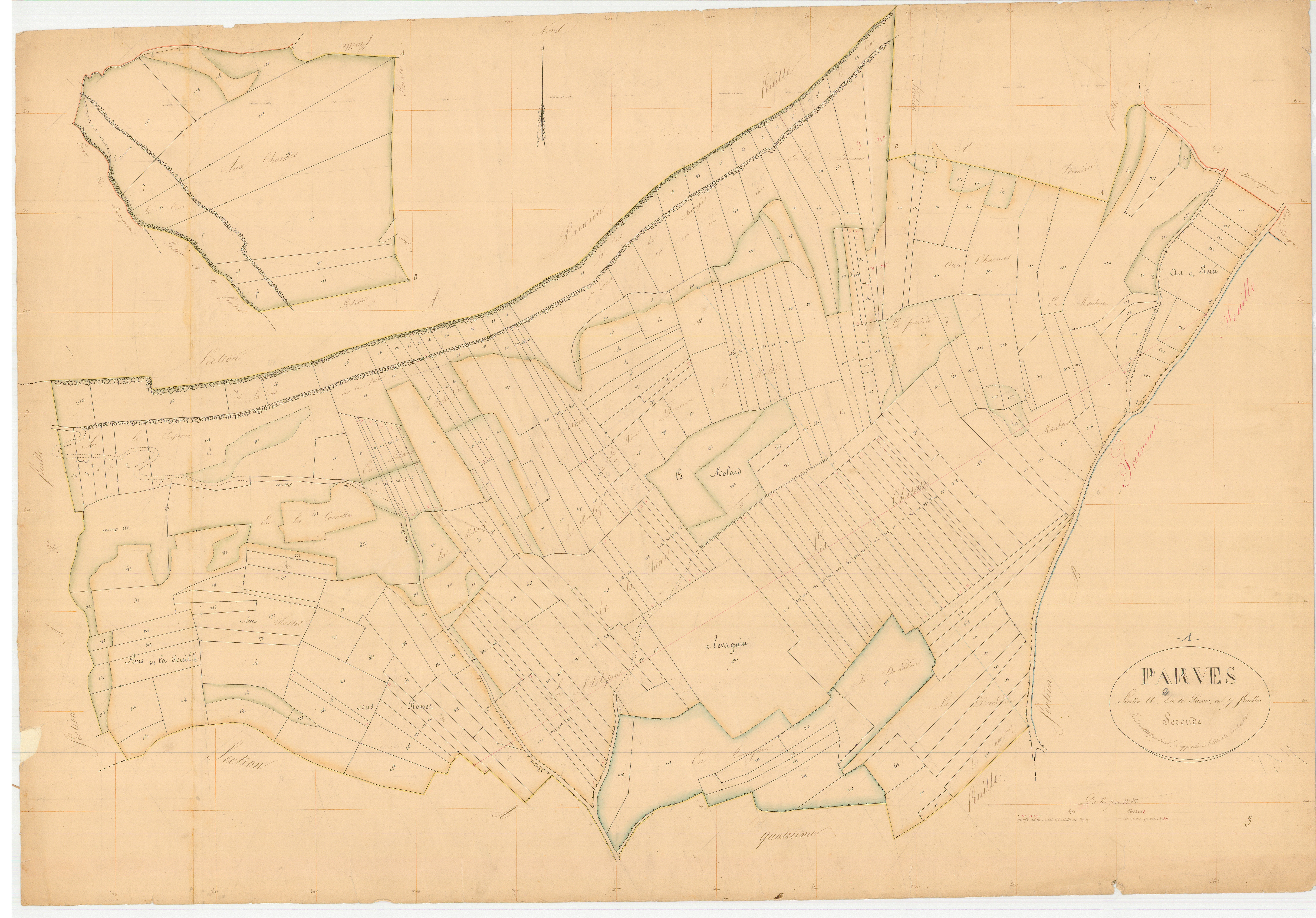 Parves - 3 P 7768 - 3 P 7768 - Feuille 2 (1836)
