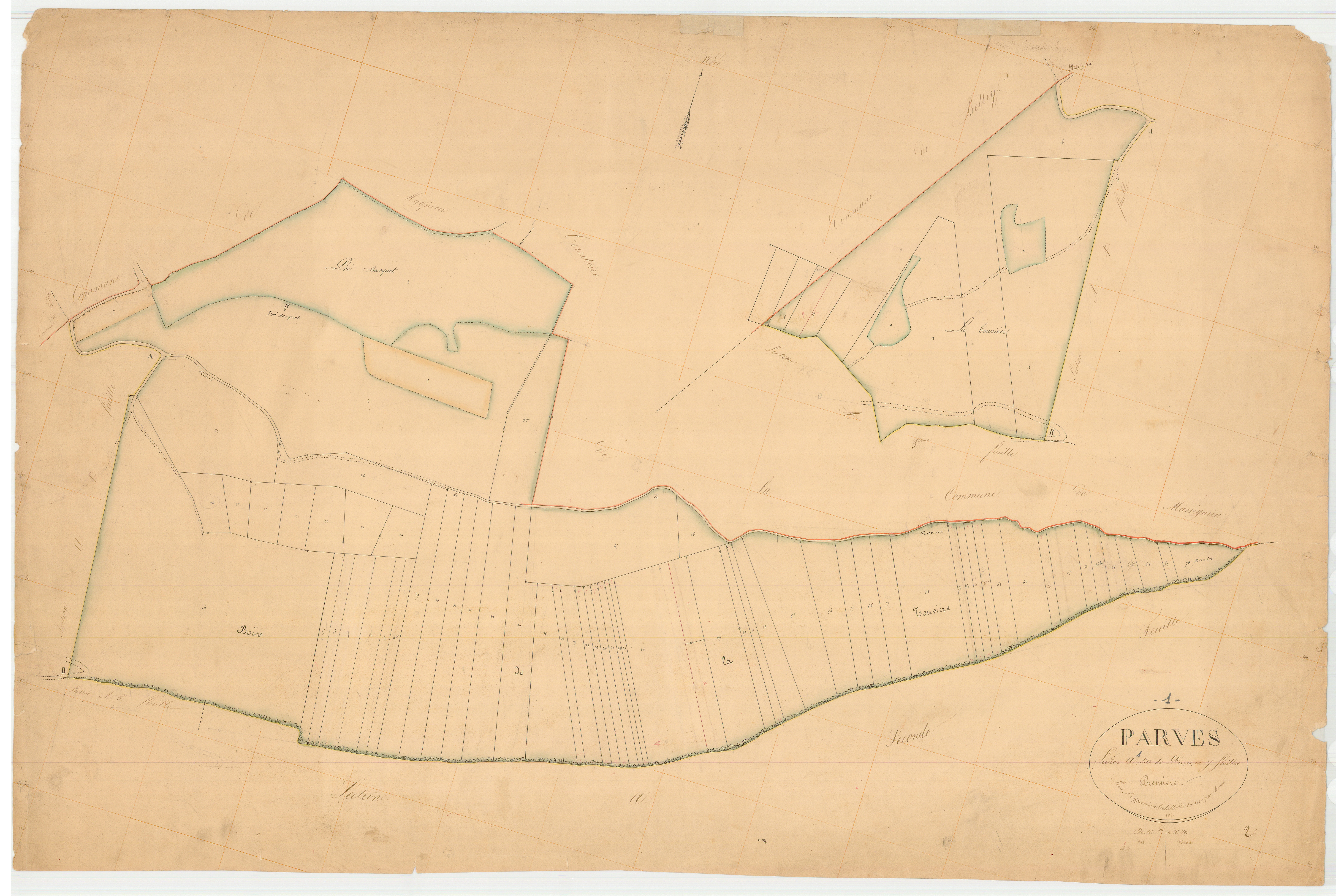Parves - 3 P 7767 - 3 P 7767 - Feuille 1 (1836)