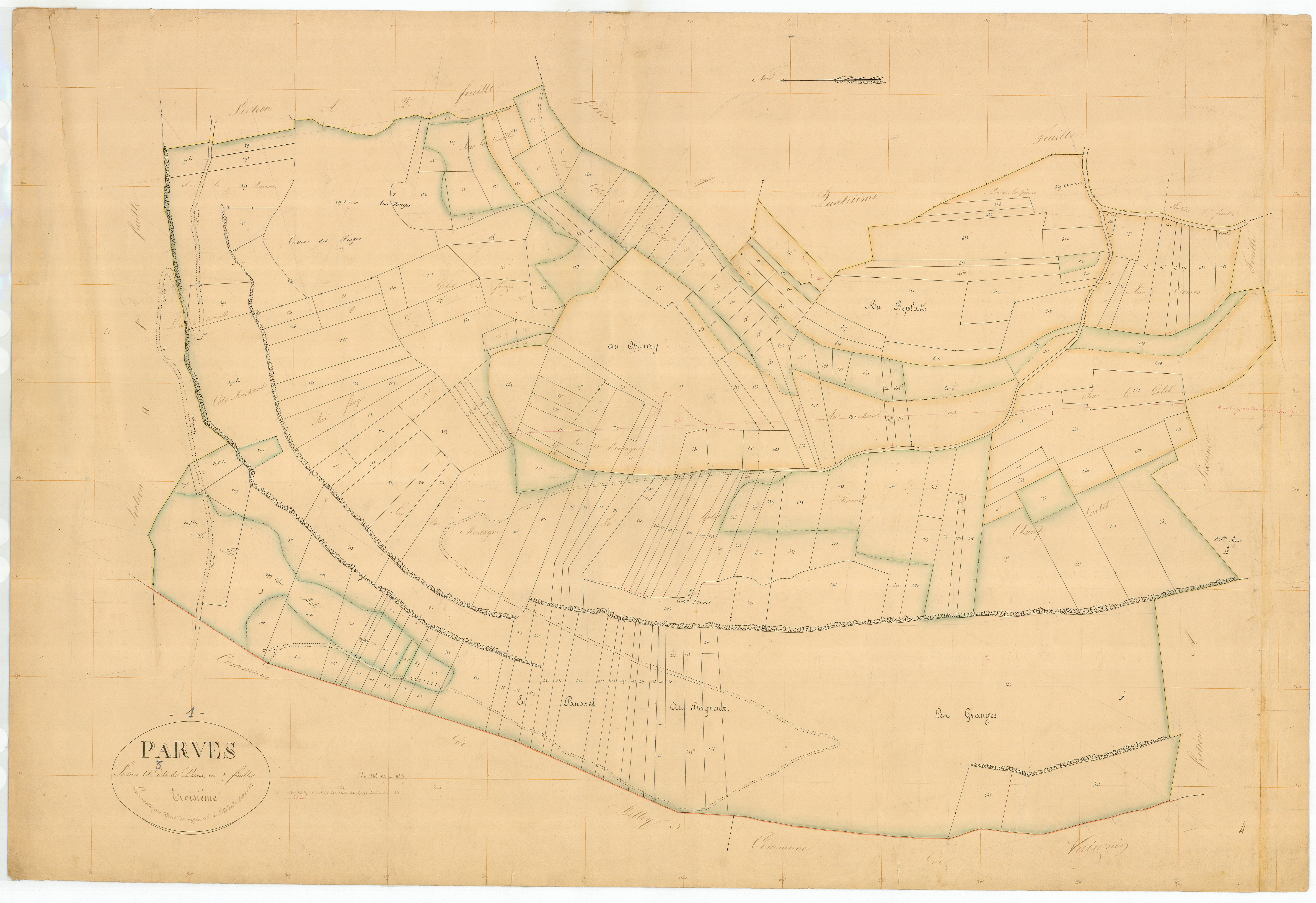 Parves - 3 P 7769 - 3 P 7769 - Feuille 3 (1836)