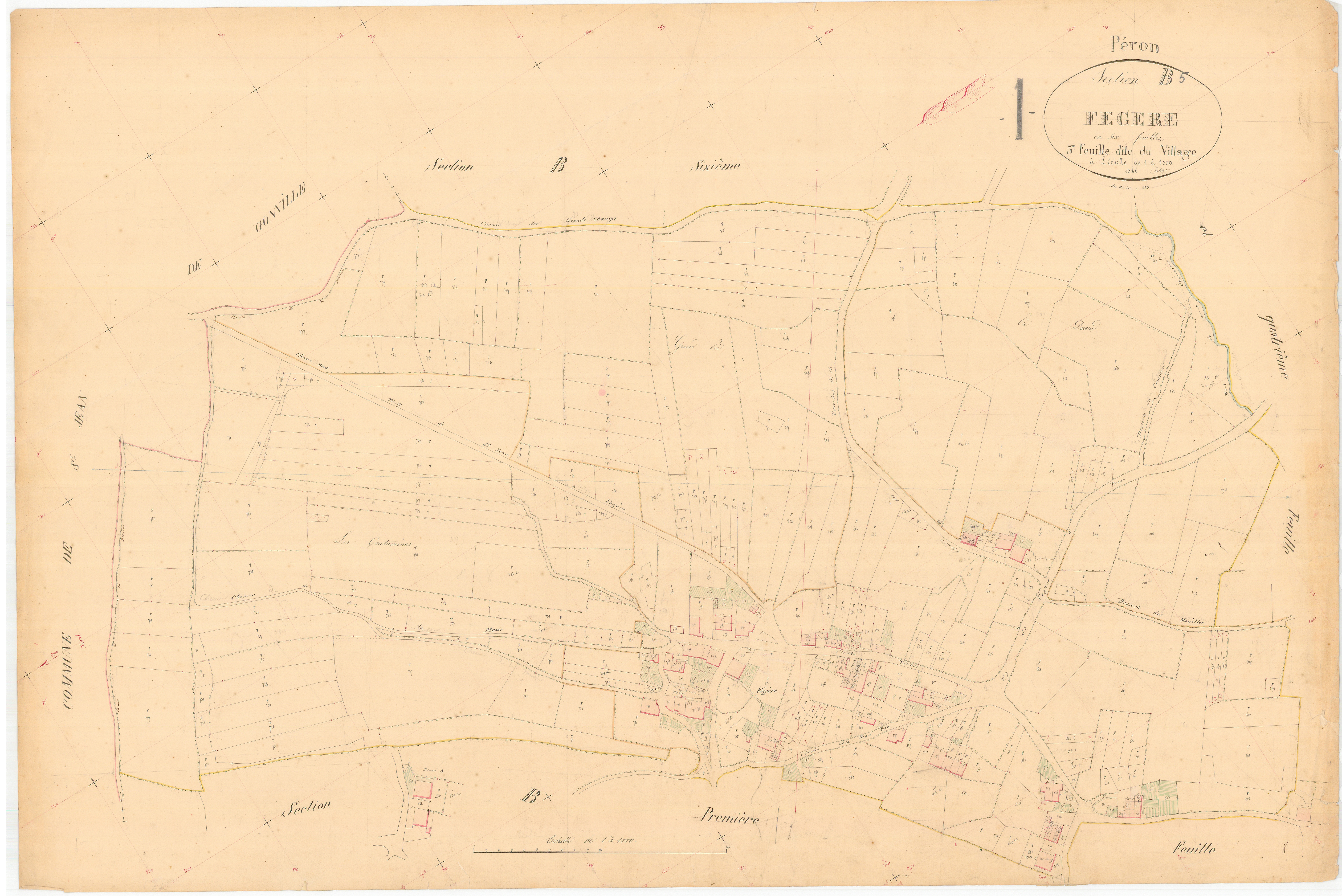 Péron - 3 P 7813 - 3 P 7813 - Feuille 5 (1846)
