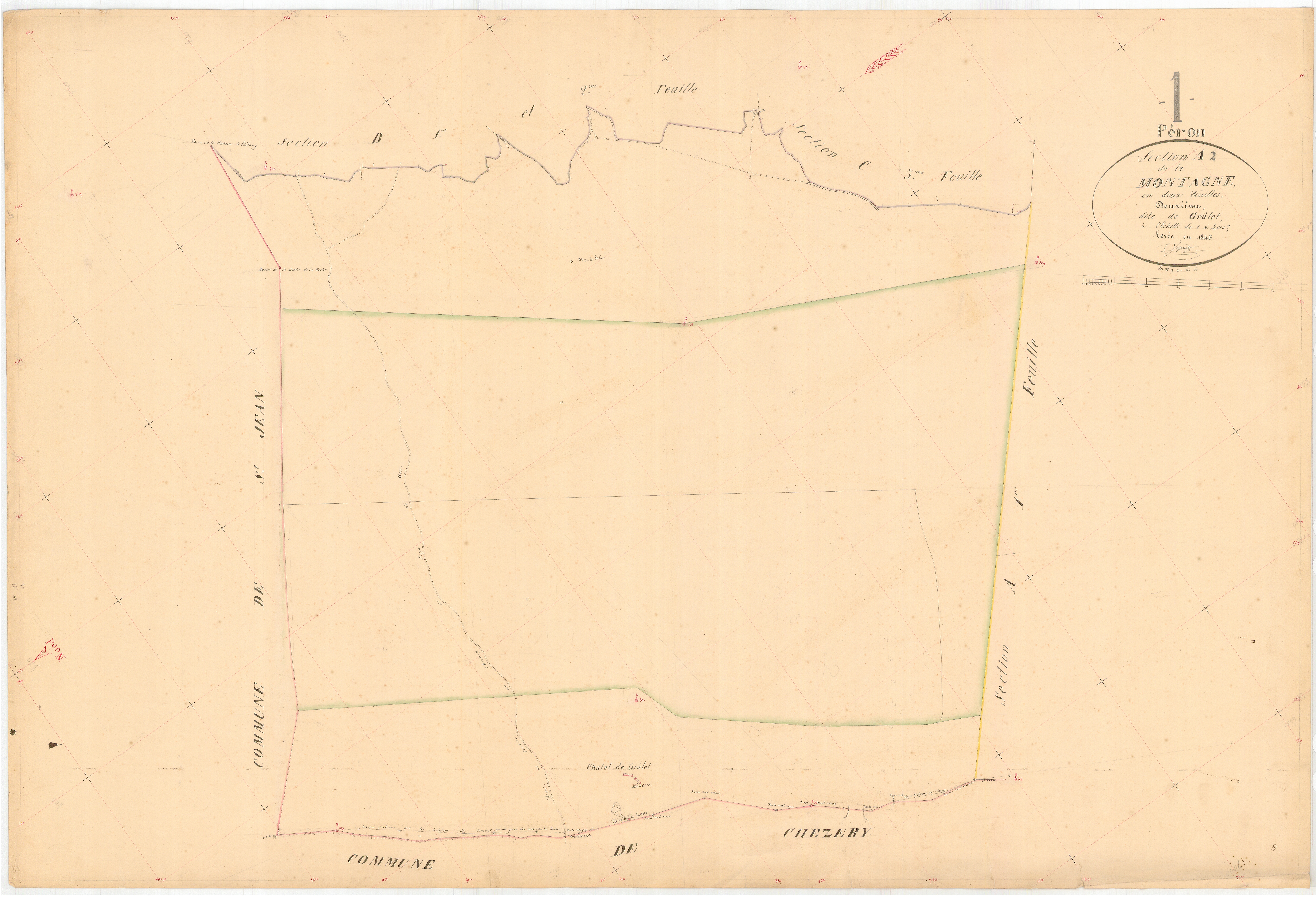 Péron - 3 P 7808 - 3 P 7808 - Feuille 2 (1846)