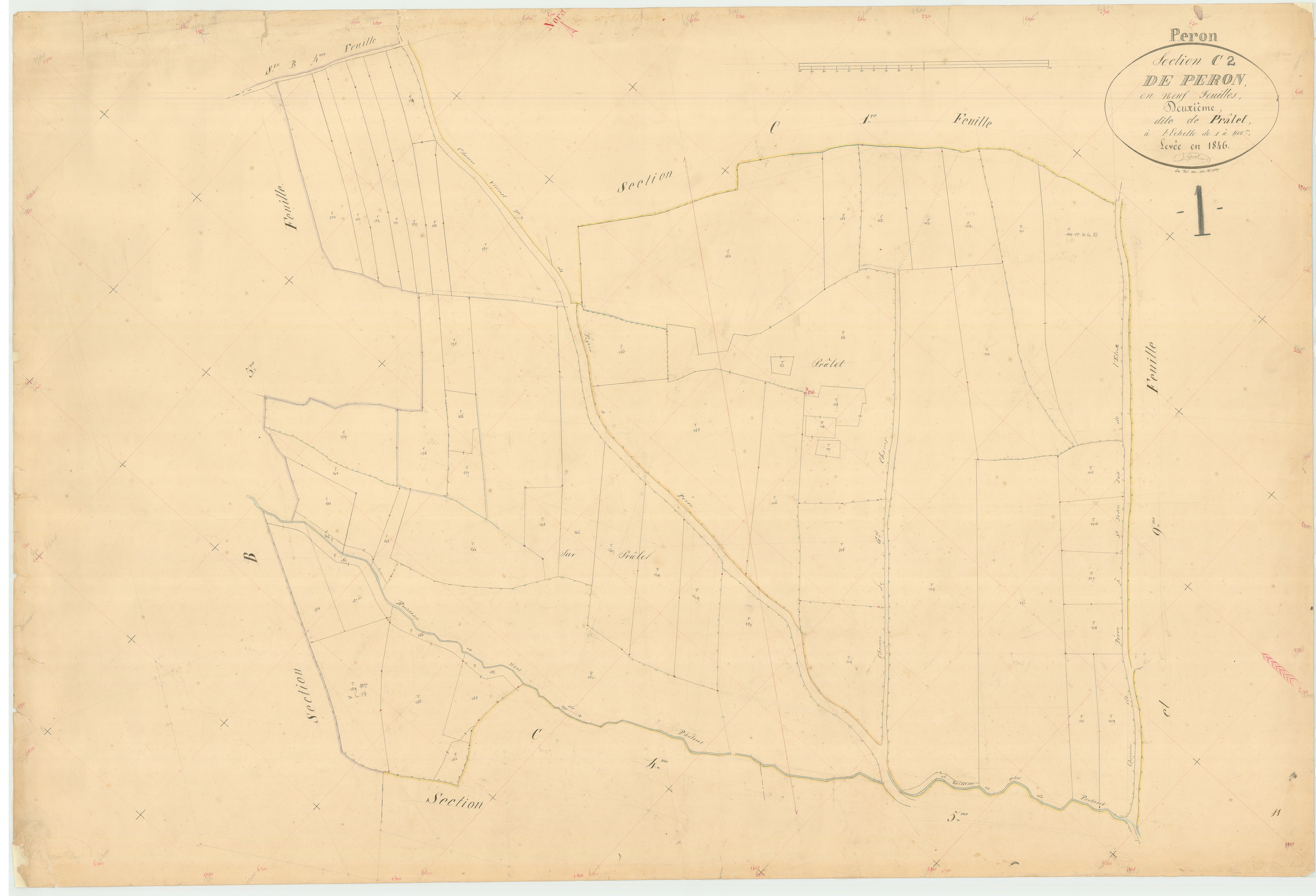 Péron - 3 P 7816 - 3 P 7816 - Feuille 2 (1846)