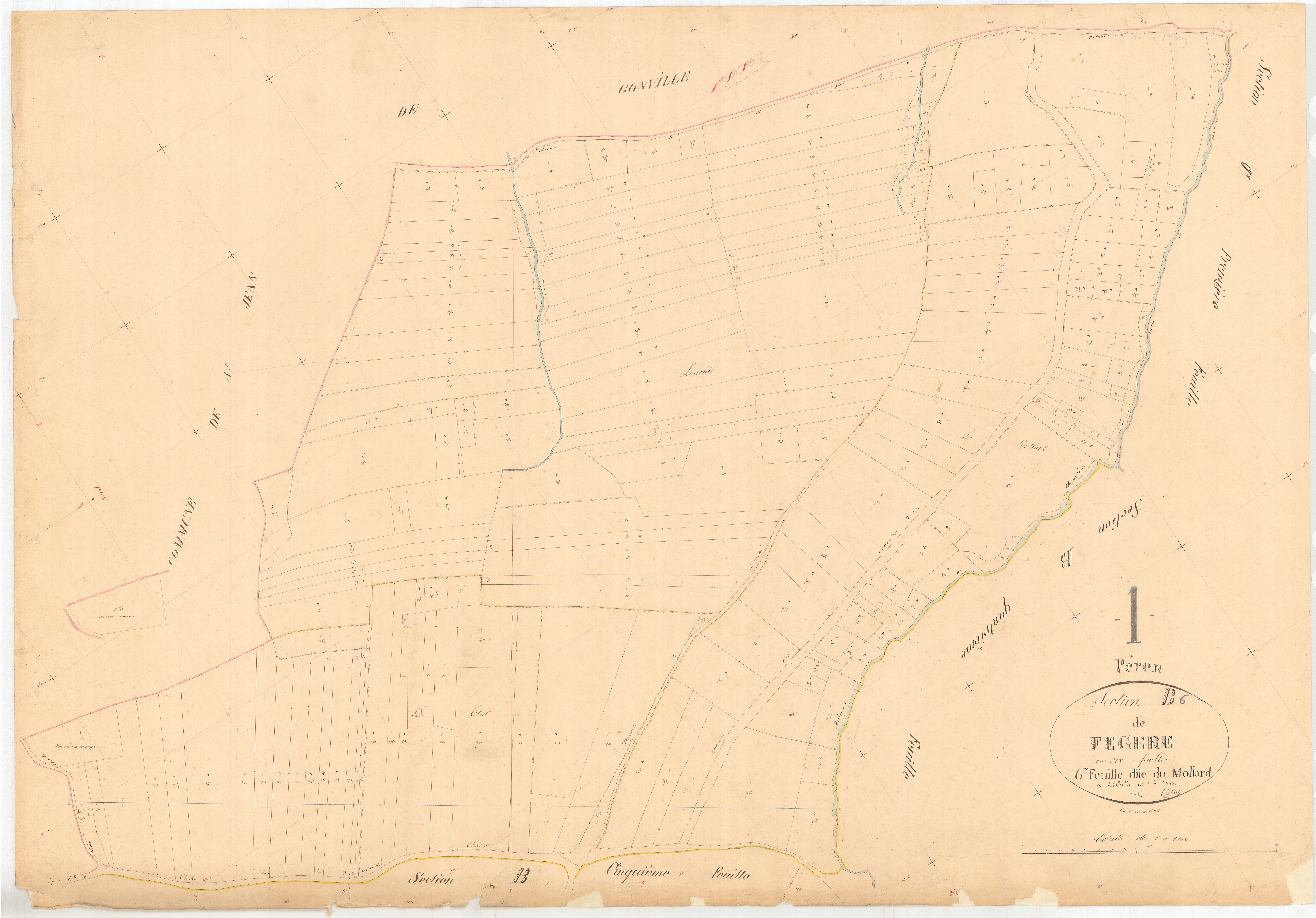 Péron - 3 P 7814 - 3 P 7814 - Feuille 6 (1846)