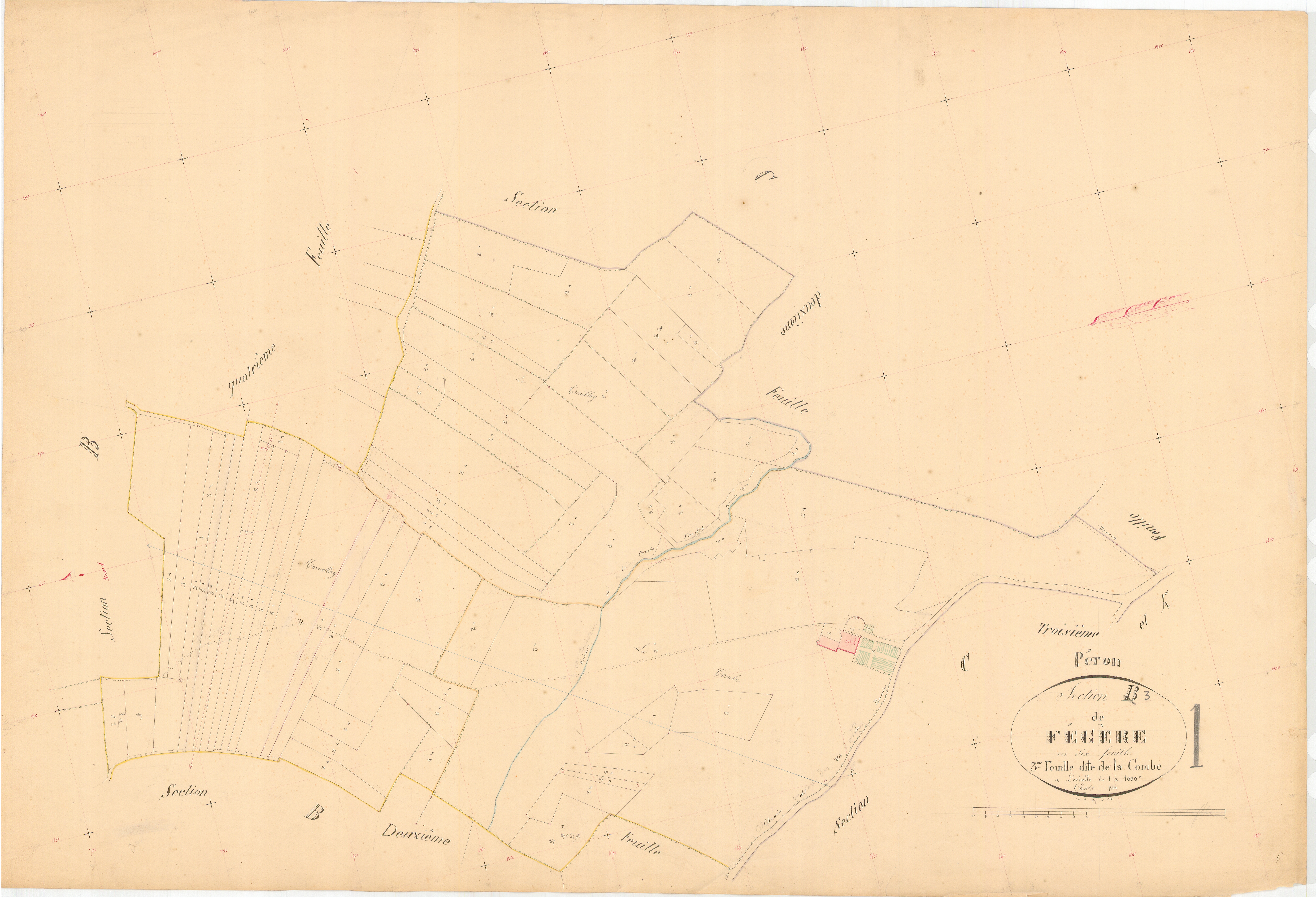 Péron - 3 P 7811 - 3 P 7811 - Feuille 3 (1846)