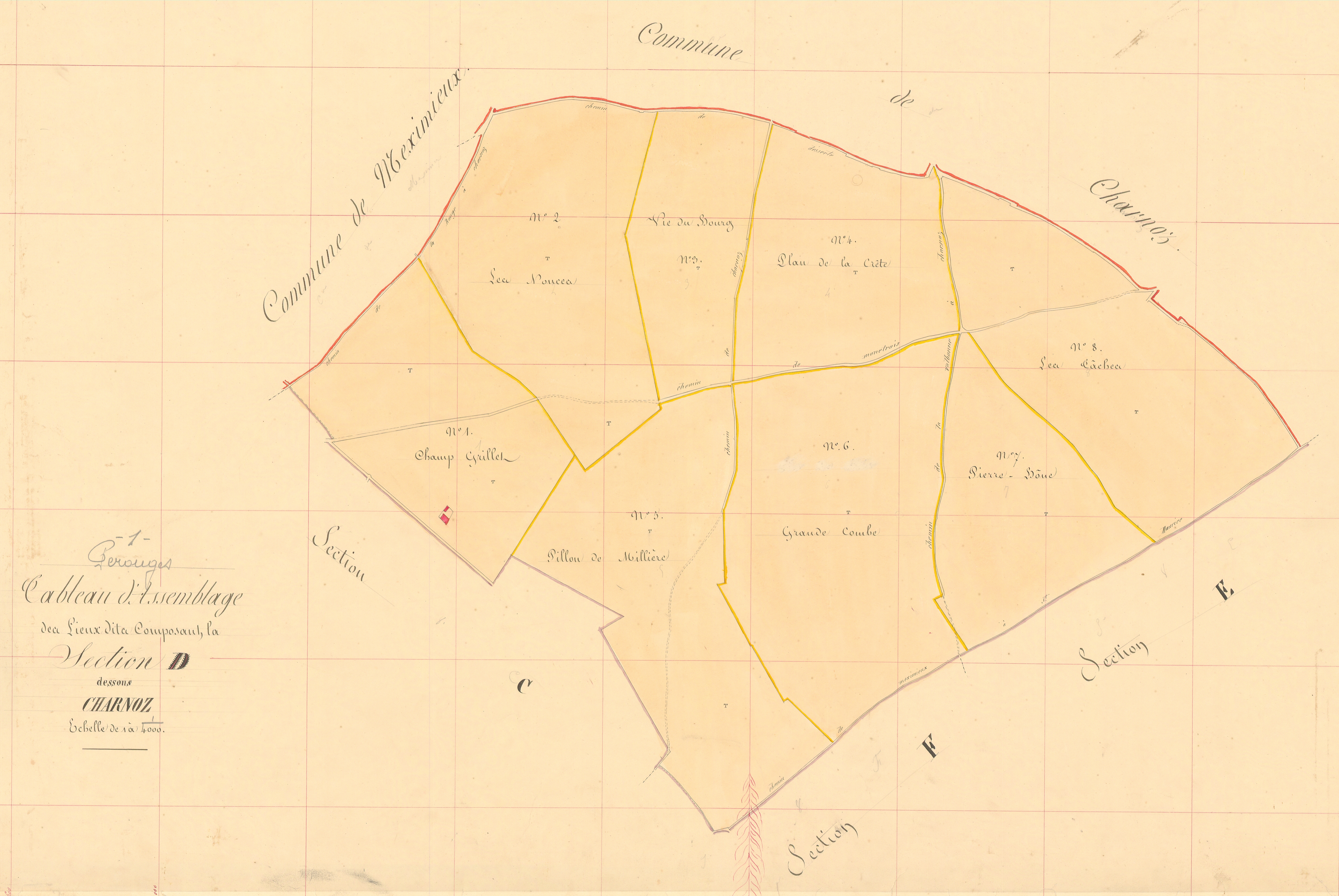 Pérouges - 1777 W 335-5 - 1777 W 335-5 - Section D (1839)