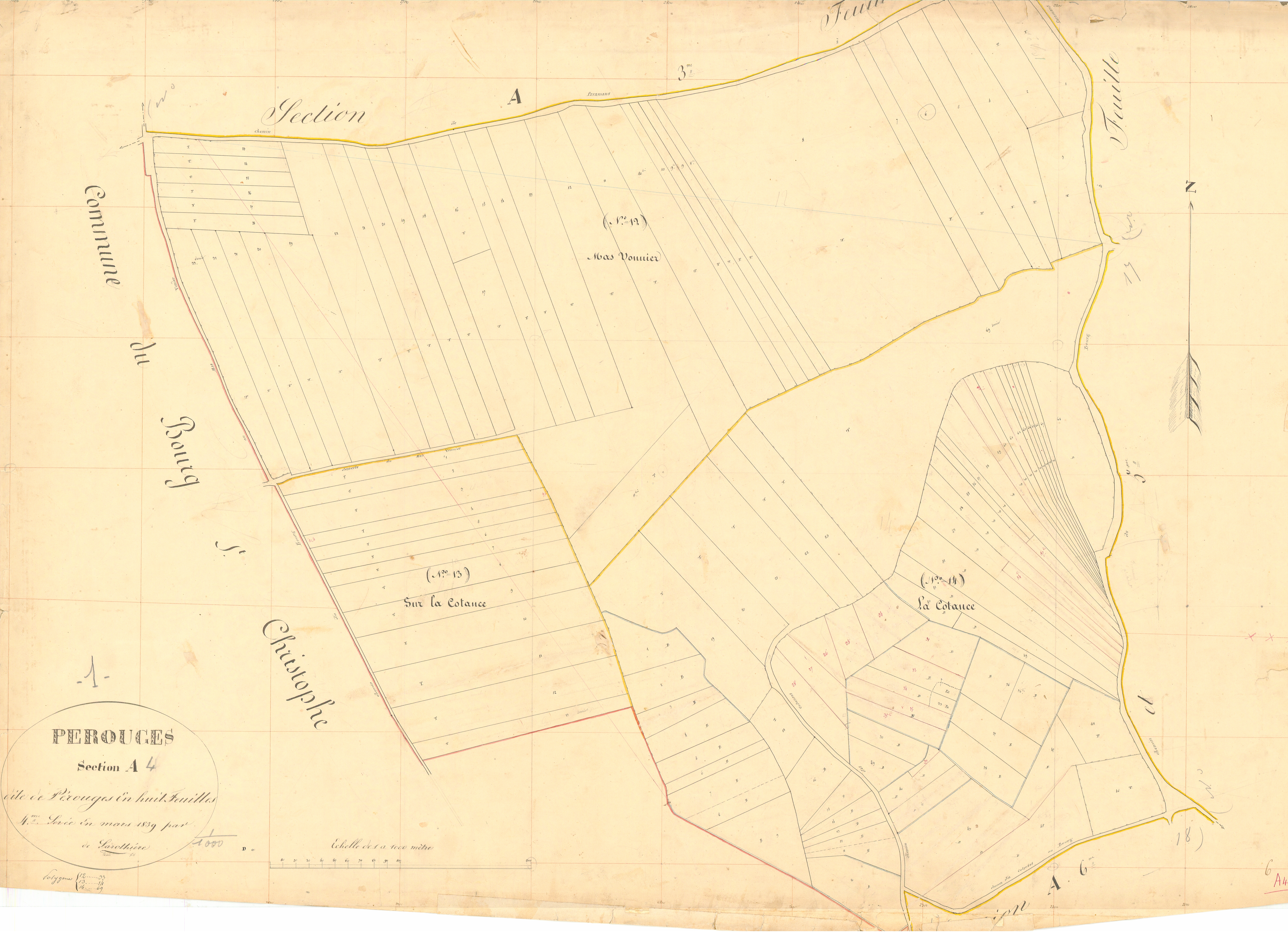 Pérouges - 1777 W 335-11 - 1777 W 335-11 - Feuille 4 (1839)