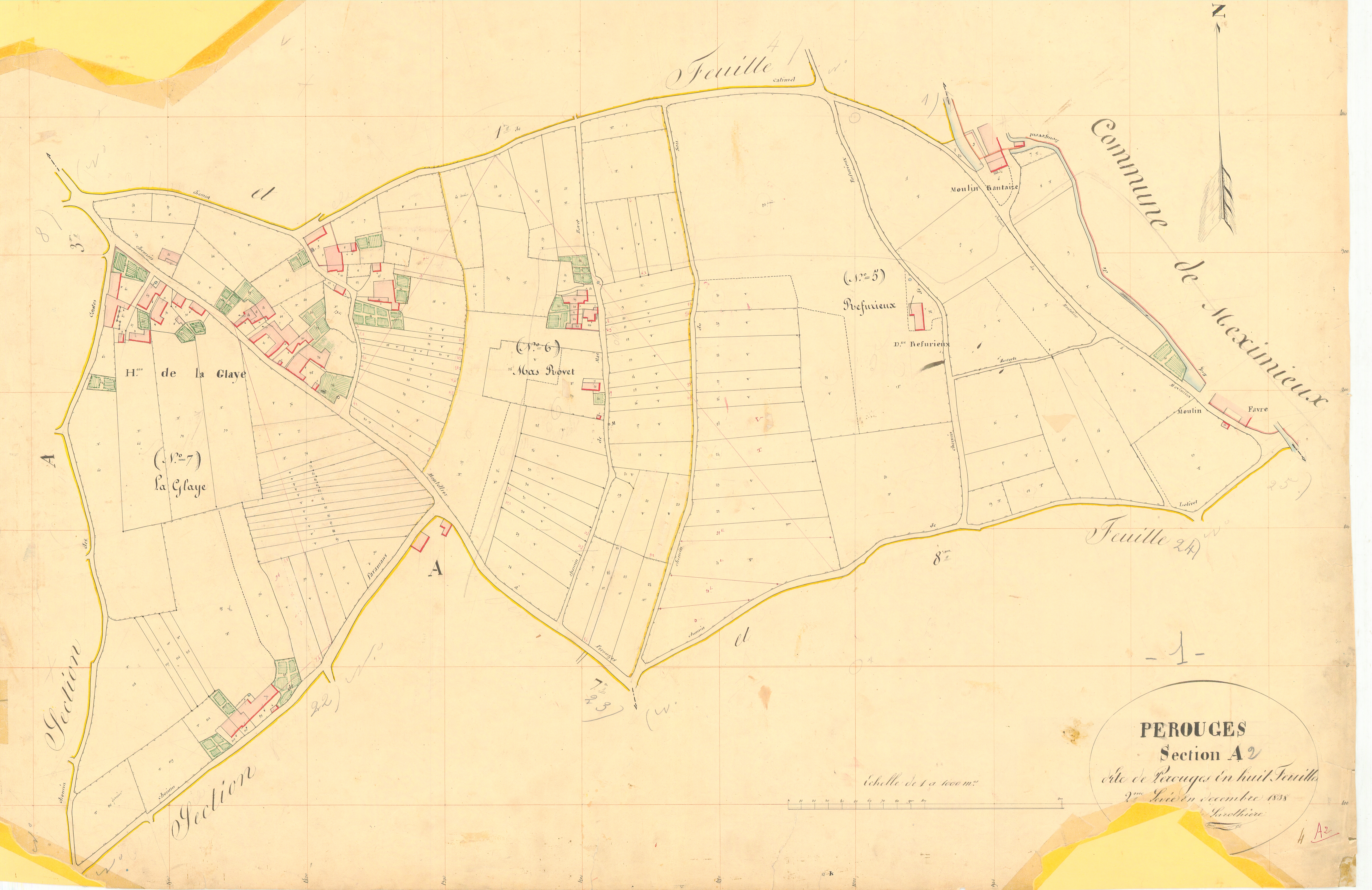 Pérouges - 1777 W 335-9 - 1777 W 335-9 - Feuille 2 (1839)