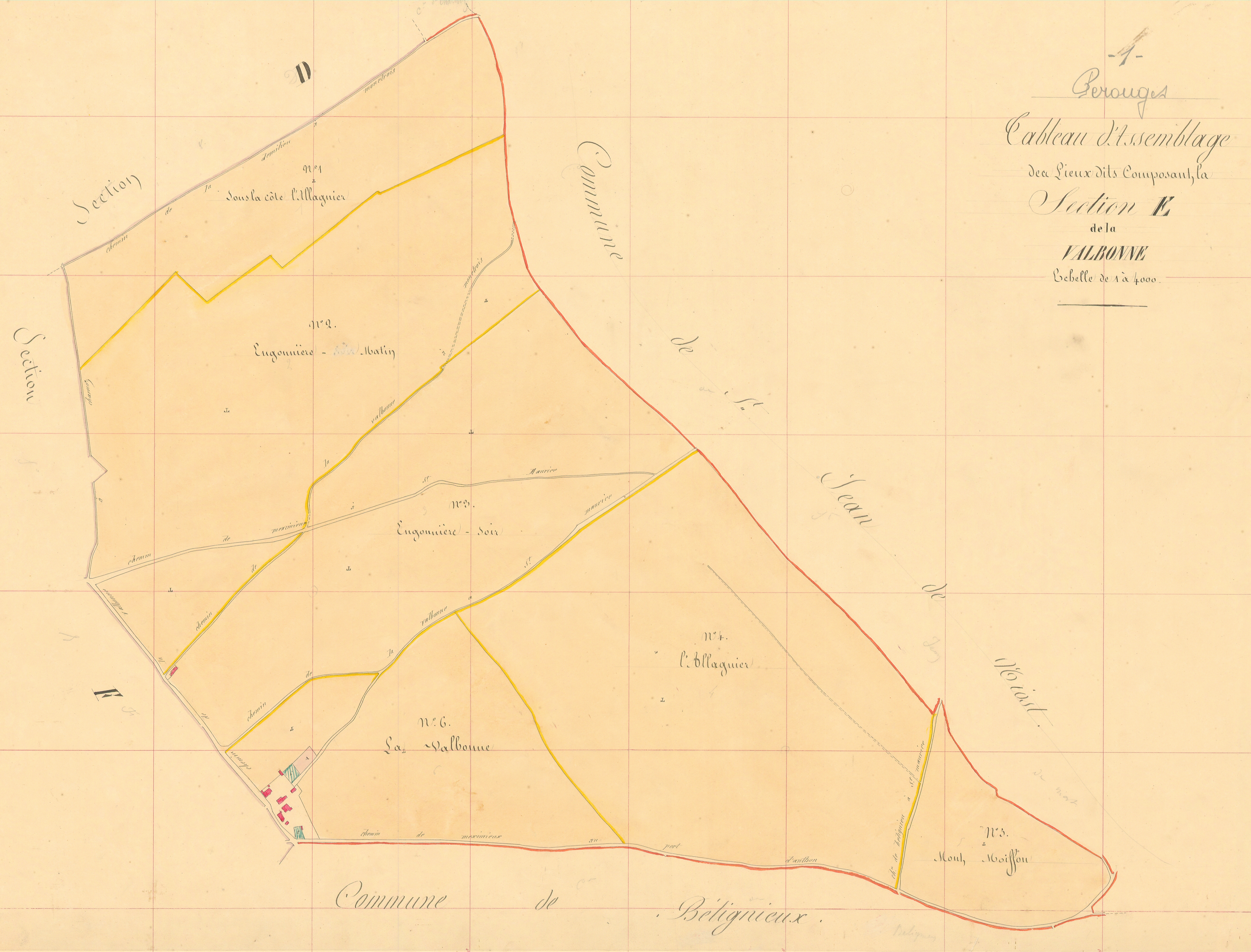 Pérouges - 1777 W 335-6 - 1777 W 335-6 - Section E (1839)