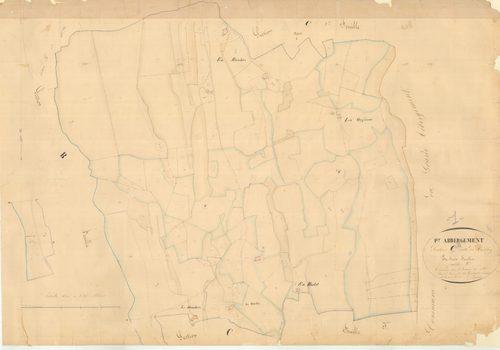 Le Petit-Abergement (Haut Valromey, Ain, France ; ancienne commune) - 3 P 6885 - 3 P 6885 -  Feuille 2  (1837)