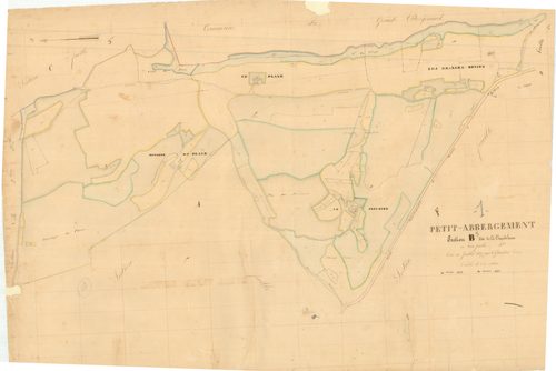 Le Petit-Abergement (Haut Valromey, Ain, France ; ancienne commune) - 3 P 6883 - 3 P 6883 -  Feuille 3  (1837)