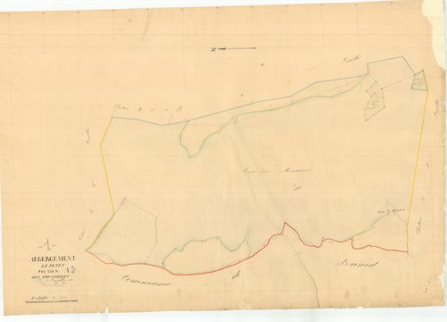 Le Petit-Abergement (Haut Valromey, Ain, France ; ancienne commune) - 3 P 6879 - 3 P 6879 -  Feuille 2  (1837)