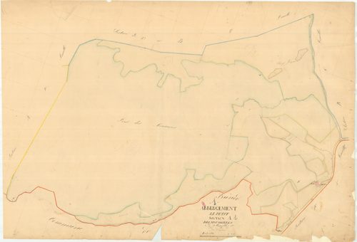 Le Petit-Abergement (Haut Valromey, Ain, France ; ancienne commune) - 3 P 6878 - 3 P 6878 -  Feuille 1  (1837)