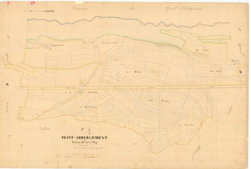 Le Petit-Abergement (Haut Valromey, Ain, France ; ancienne commune) - 3 P 6888 - 3 P 6888 -  Feuille 2  (1837)