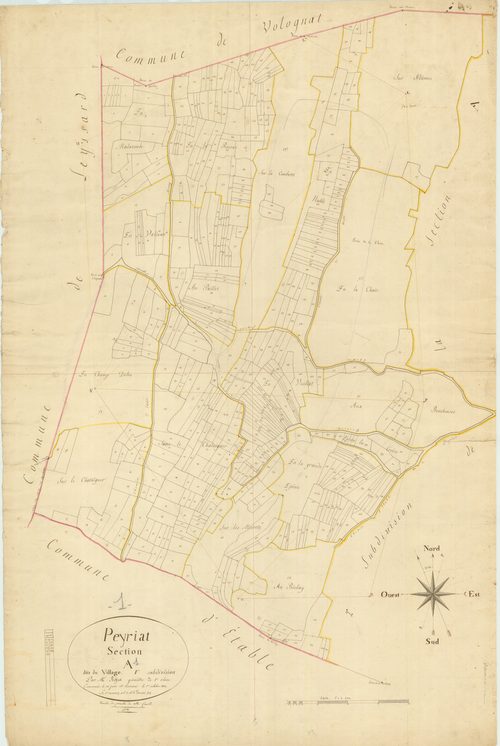 Peyriat - 3 P 7867 - 3 P 7867 -  Feuille 1  (1818)
