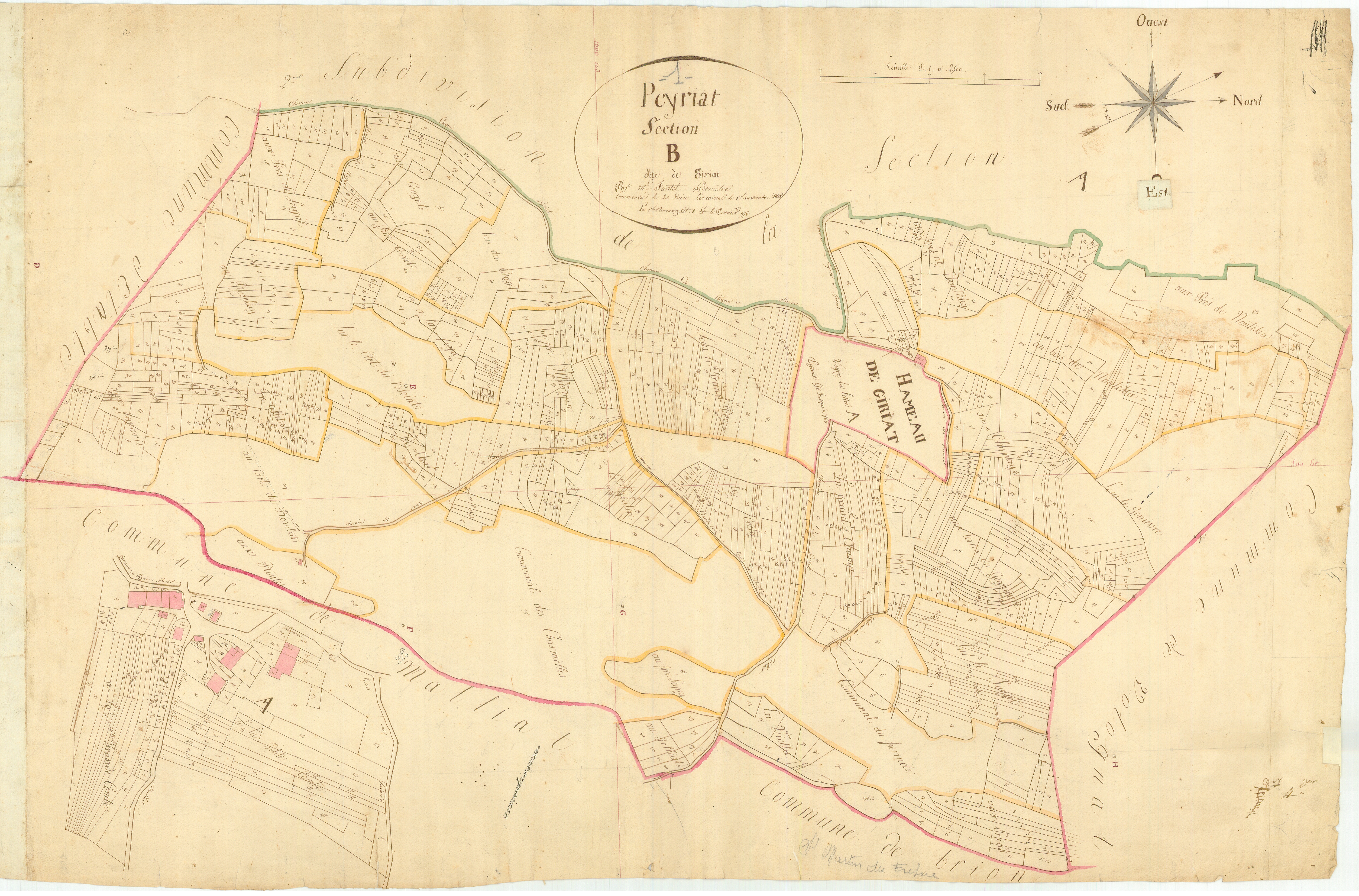 Peyriat - 3 P 7869 - 3 P 7869 -  Feuille 1  (1818)