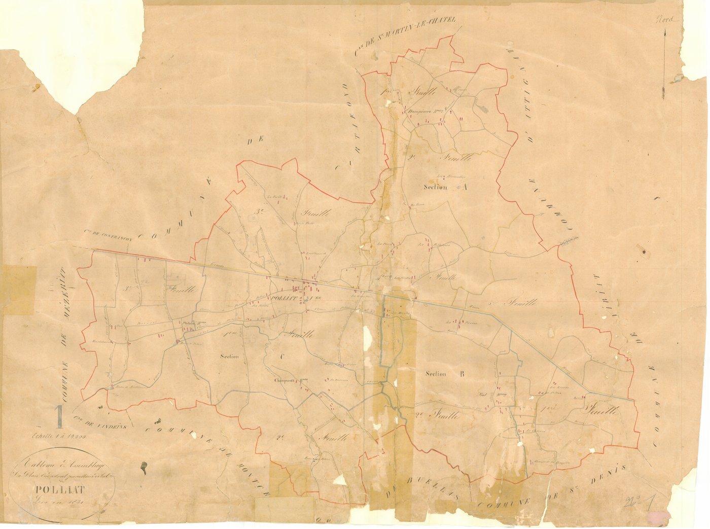 Polliat - 3 P 7900 - 3 P 7900 -  Tableau d'assemblage  (1831)