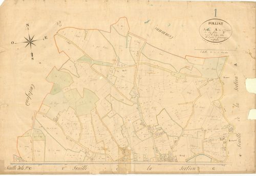 Polliat - 3 P 7903 - 3 P 7903 -  Feuille 3  (1831)
