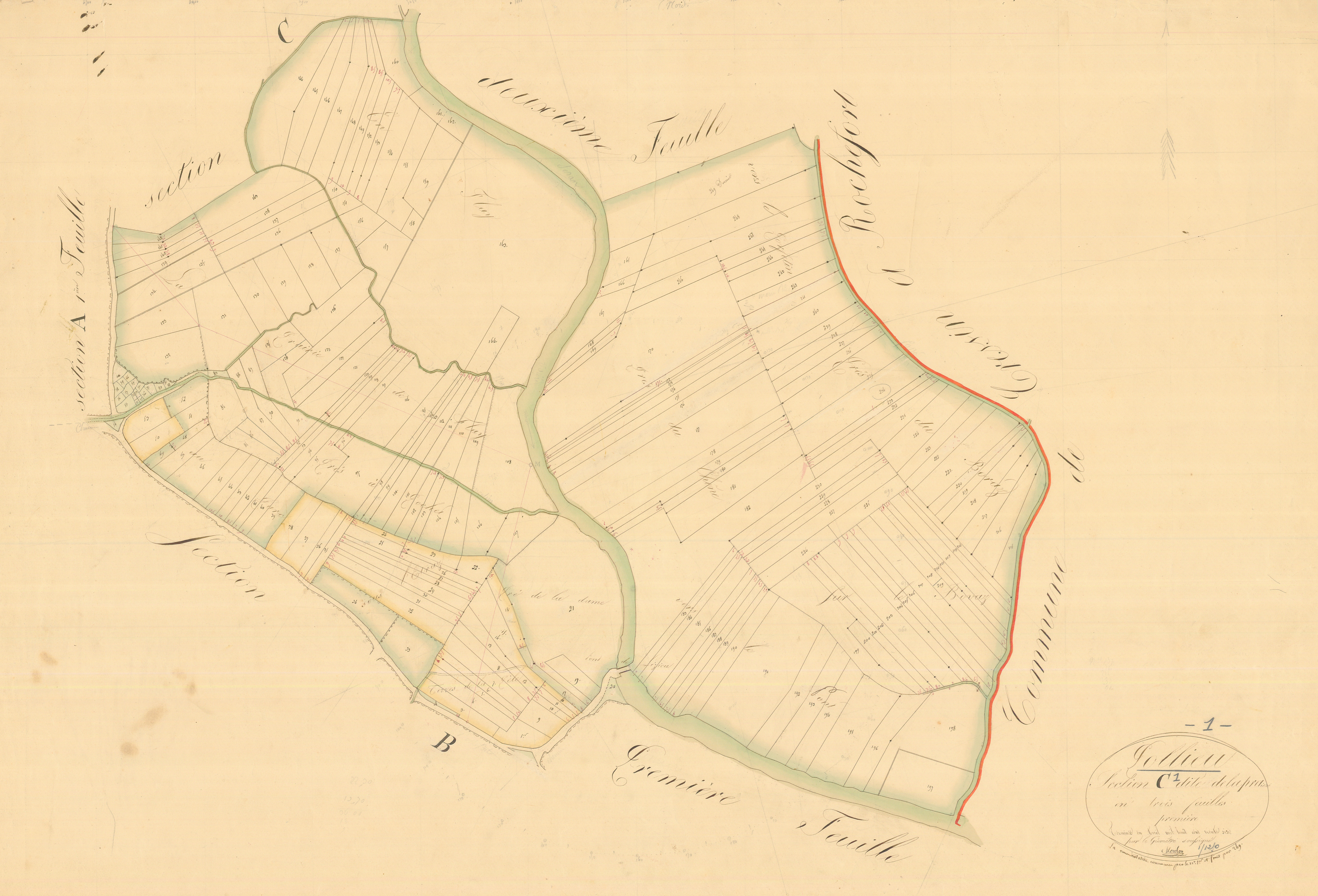 Pollieu - 3 P 7916 - 3 P 7916 -  Feuille 1  (1836)