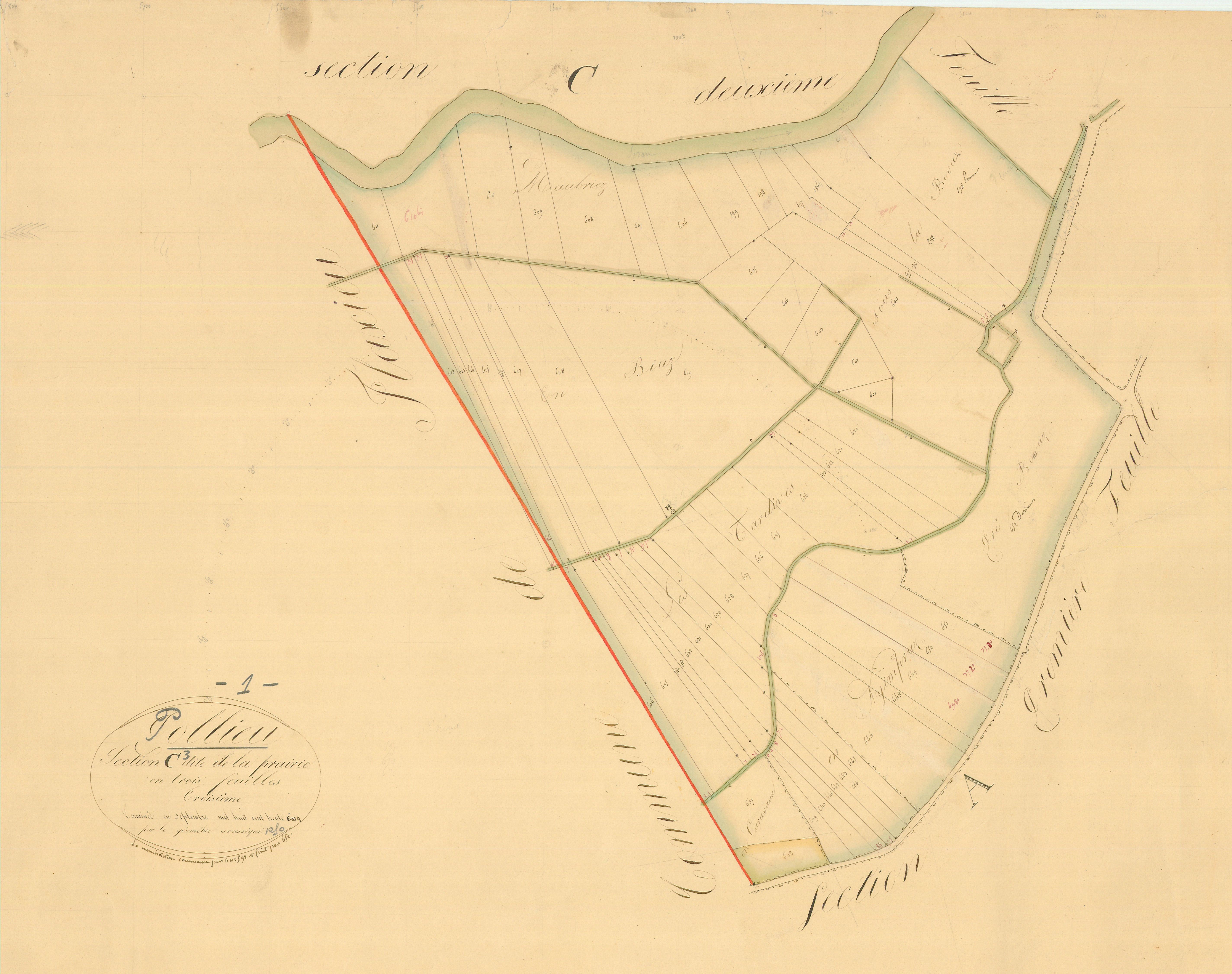 Pollieu - 3 P 7918 - 3 P 7918 -  Feuille 3  (1836)