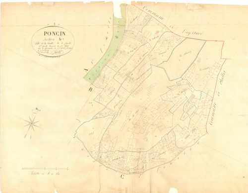 Poncin - 3 P 7923 - 3 P 7923 -  Feuille 1  (1826)