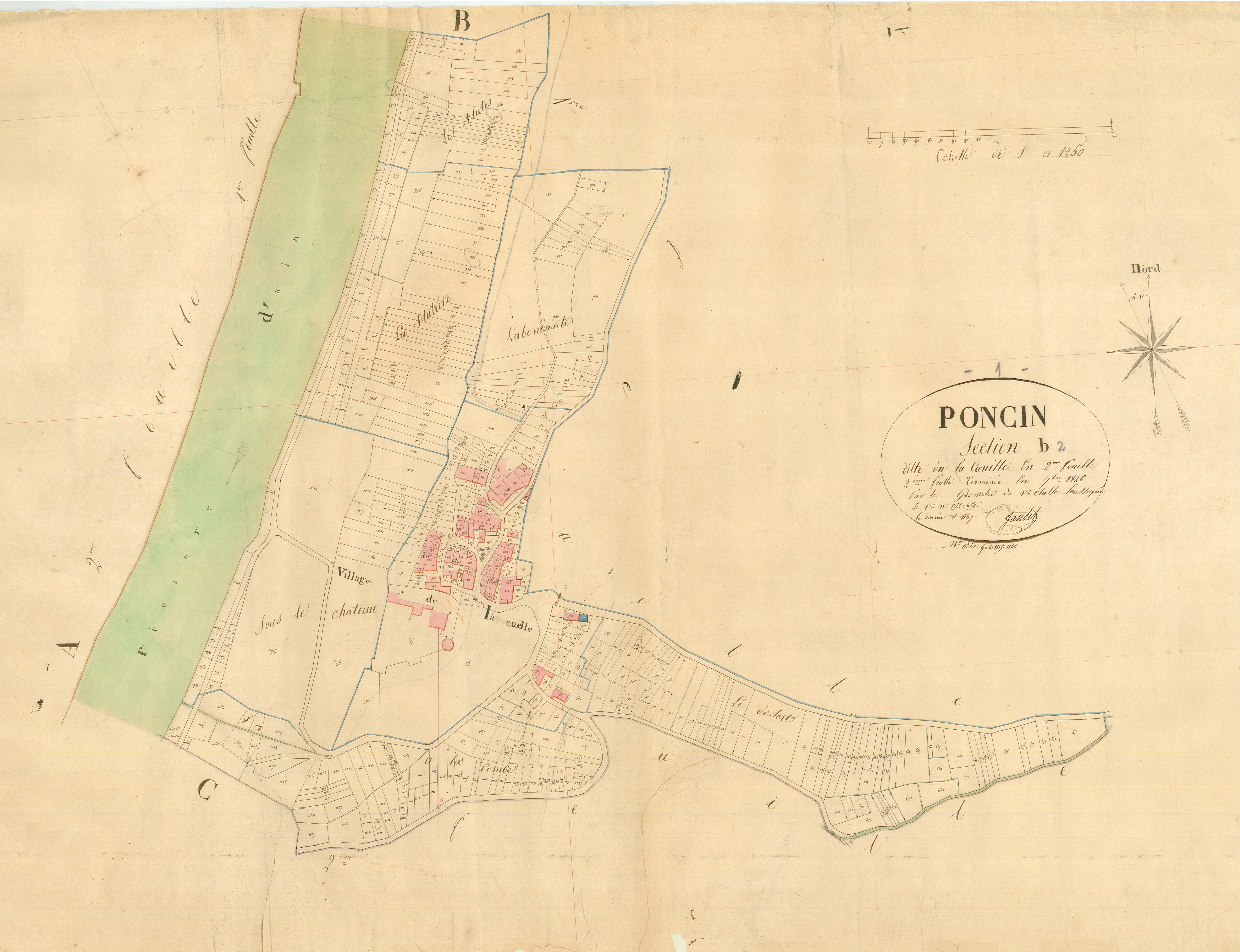 Poncin - 3 P 7924 - 3 P 7924 - Feuille 2 (1826)