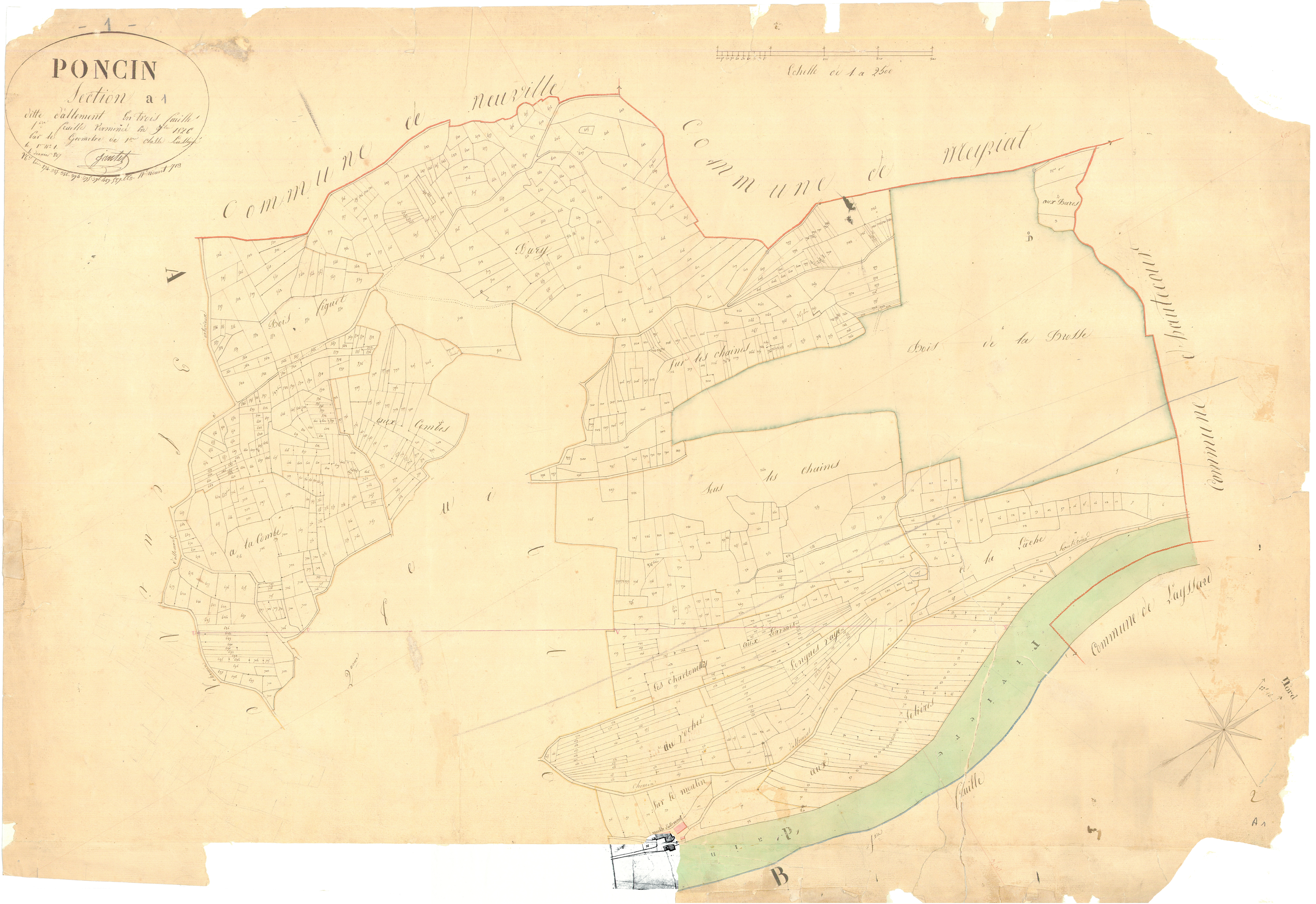 Poncin - 3 P 7920 - 3 P 7920 - Feuille 1 (1826)