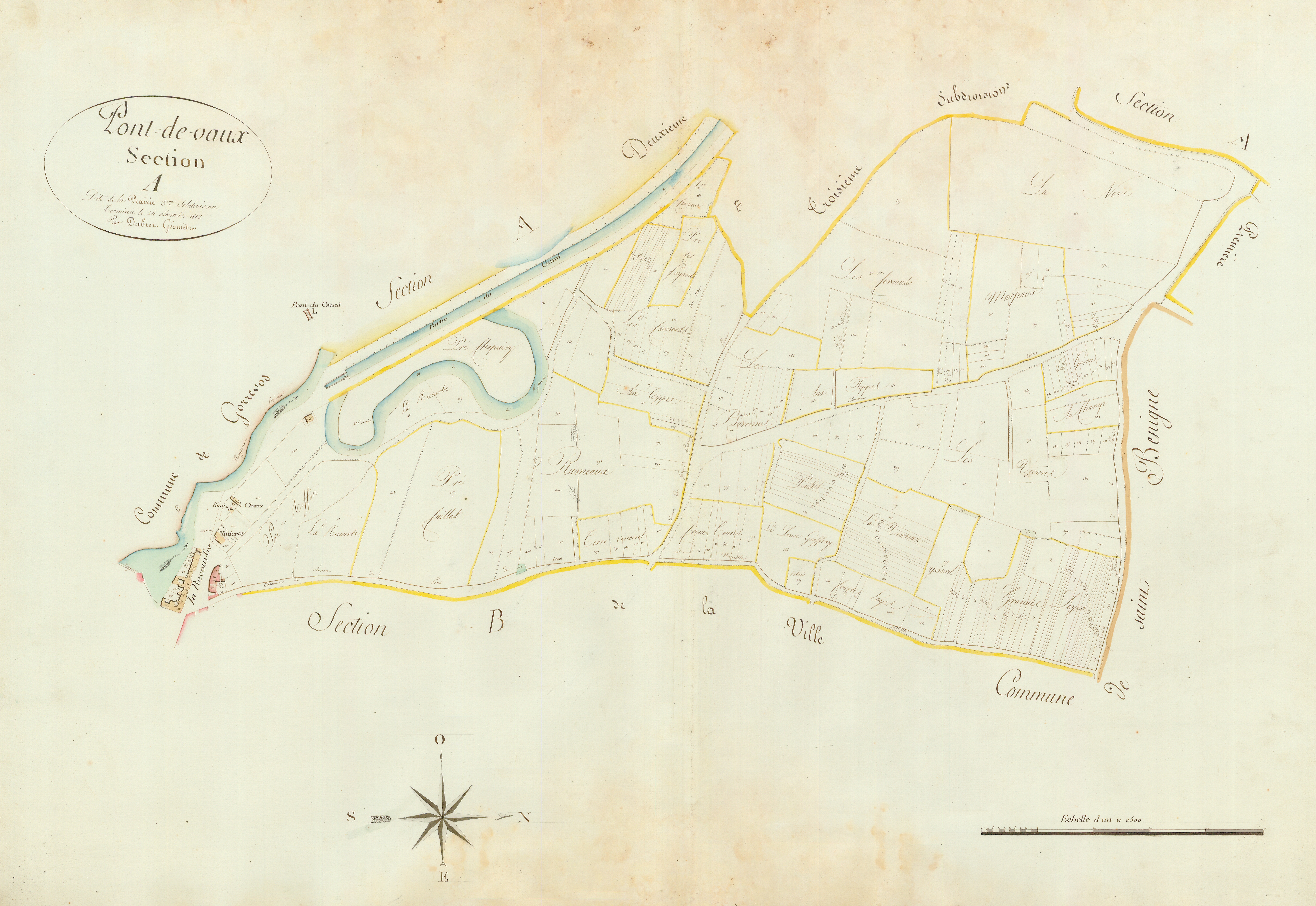 Pont-de-Vaux - 3 P 10131-4 - 3 P 10131-4 -  Feuille 3  (1812)