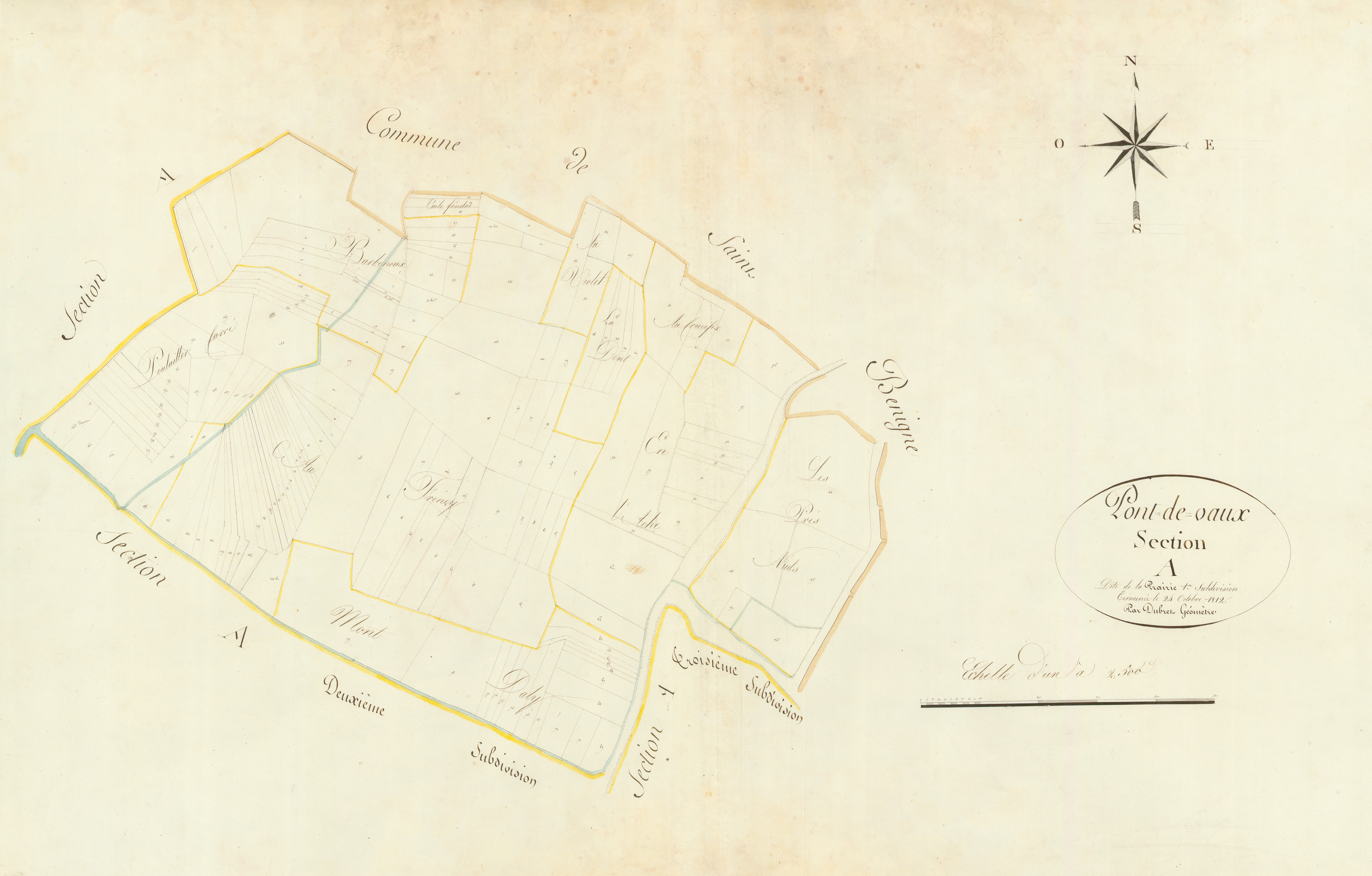 Pont-de-Vaux - 3 P 10131-2 - 3 P 10131-2 -  Feuille 1  (1812)