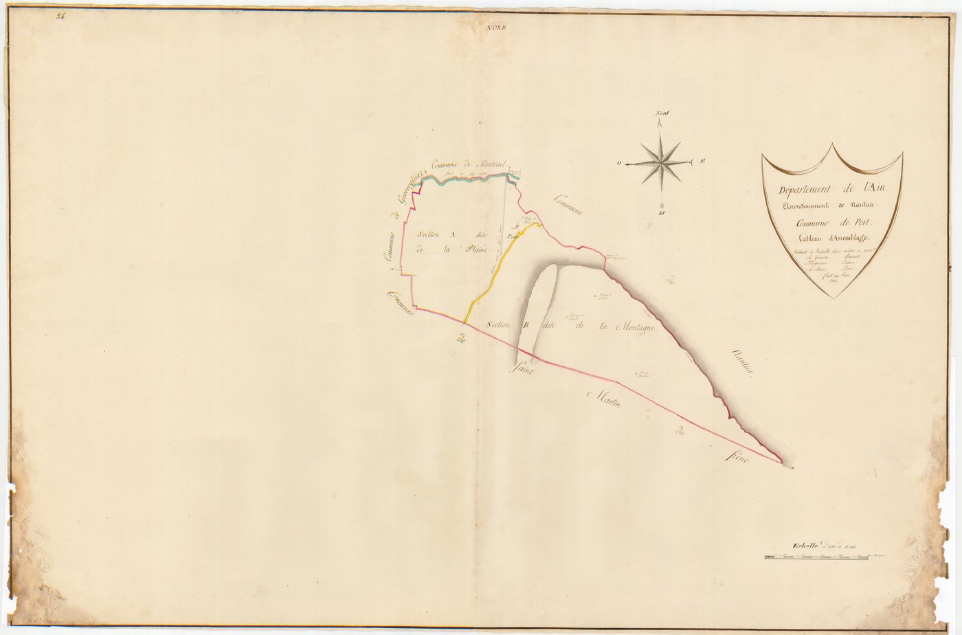 Port - 3 P 10188-1 - 3 P 10188-1 -  Tableau d'assemblage  (1810)
