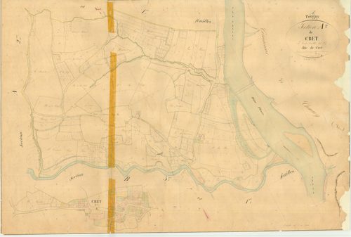 Pougny - 3 P 7983 - 3 P 7983 -  Feuille 3  (1847)