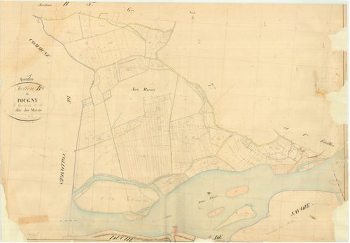 Pougny - 3 P 7985 - 3 P 7985 -  Feuille 2  (1847)