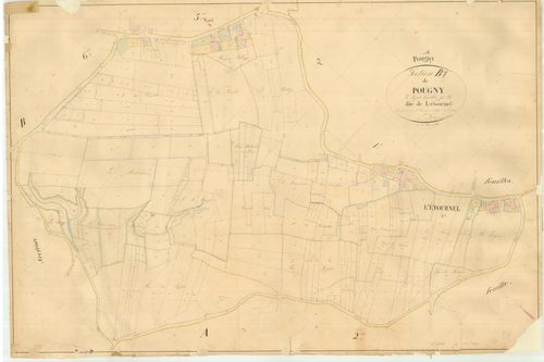 Pougny - 3 P 7990 - 3 P 7990 -  Feuille 7  (1847)