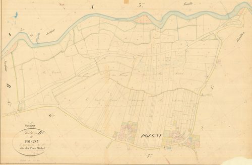 Pougny - 3 P 7988 - 3 P 7988 -  Feuille 5  (1847)