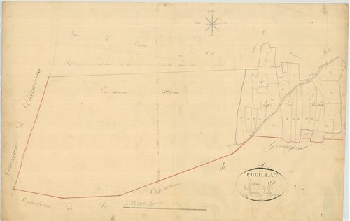 Pouillat - 3 P 8002 - 3 P 8002 -  Feuille 4  (1824)
