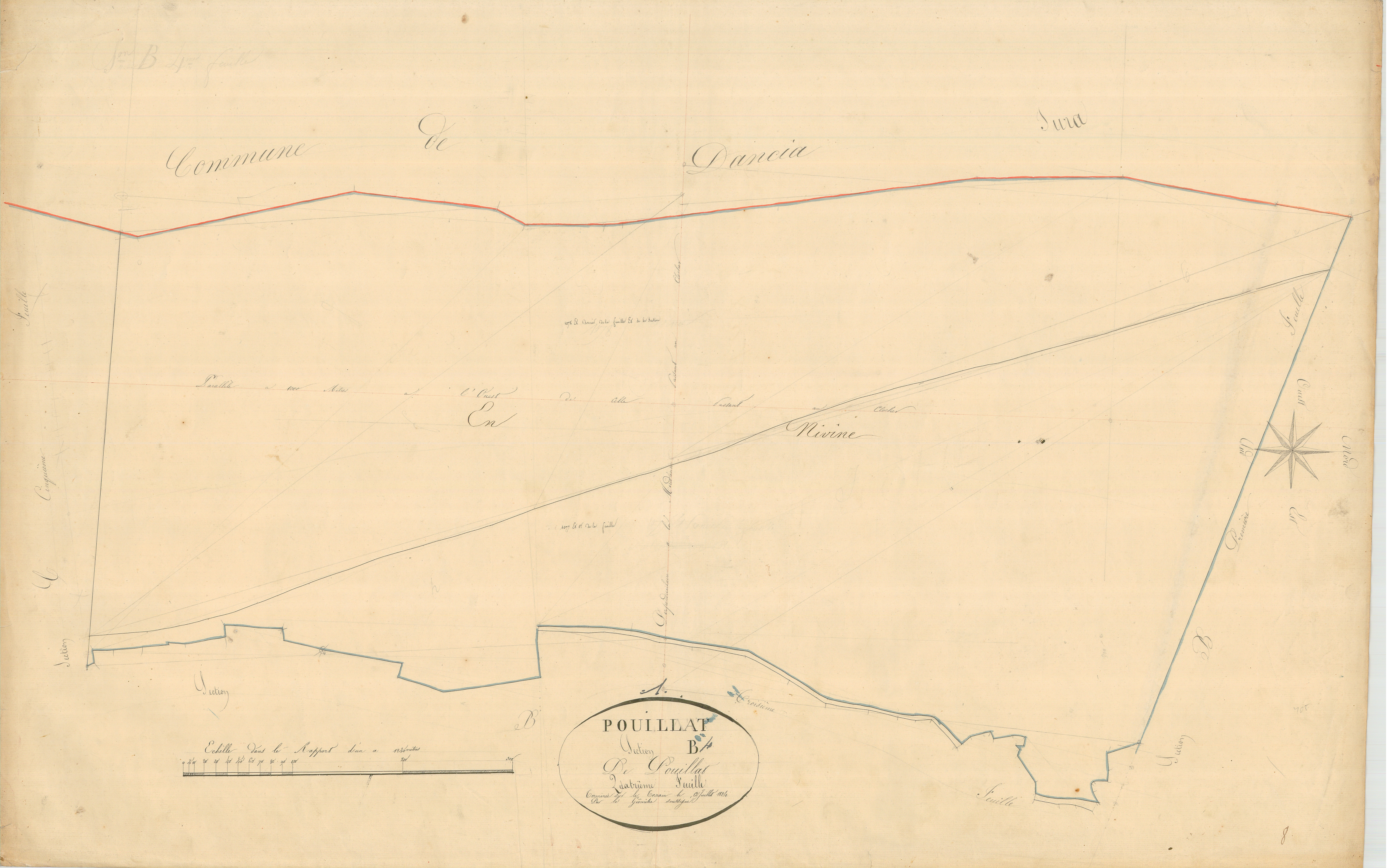 Pouillat - 3 P 7998 - 3 P 7998 -  Feuille 4  (1824)