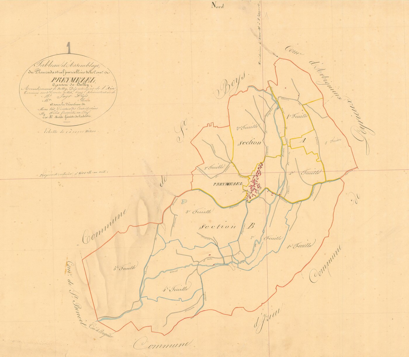 Prémeyzel - 3 P 8017 - 3 P 8017 -  Tableau d'assemblage  (1836)